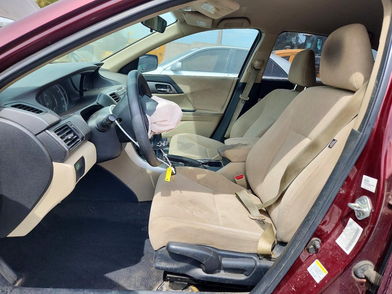 2013 Honda Accord Lx Burgundy vin: 1HGCR2F36DA194695