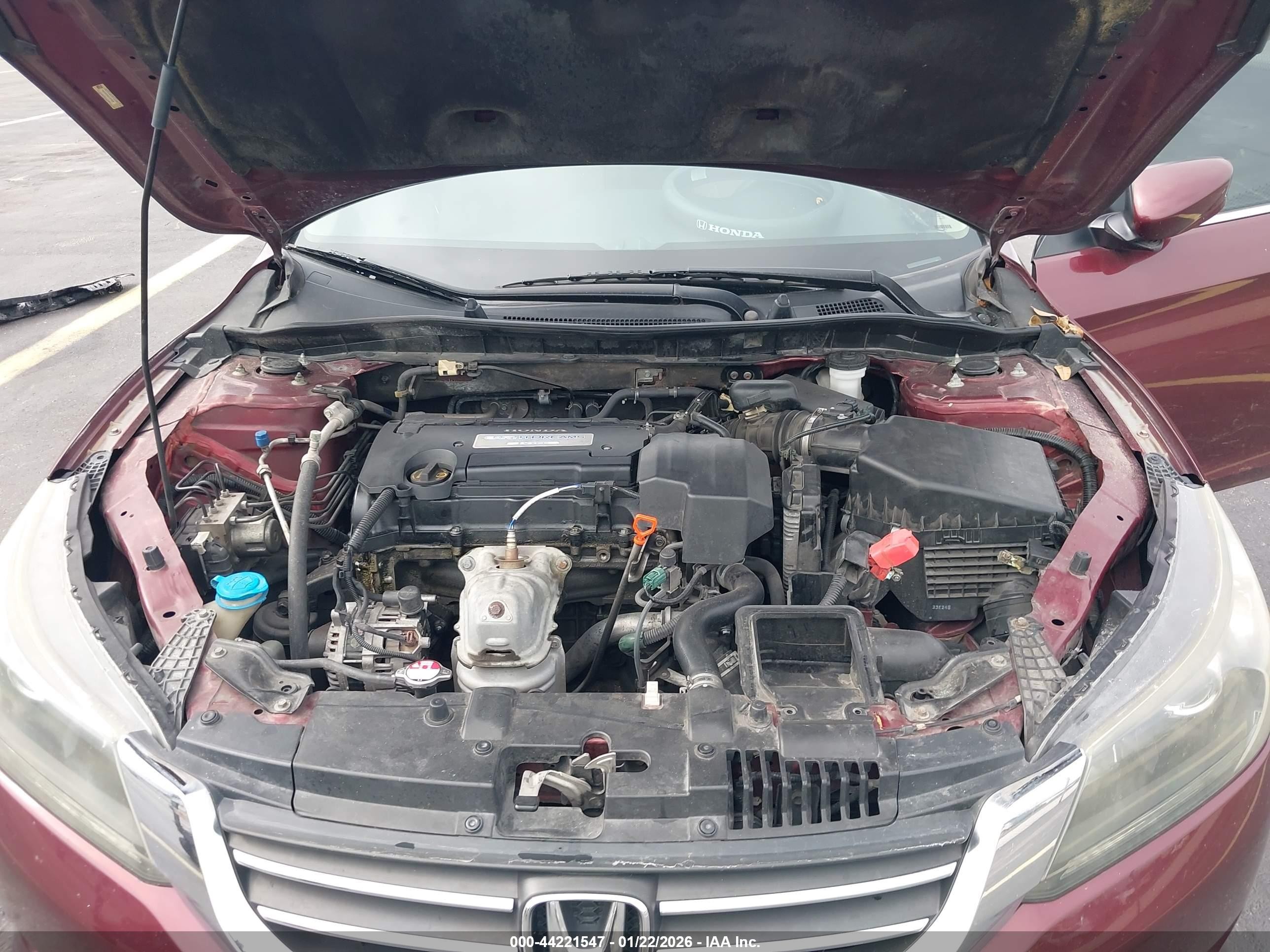 2013 Honda Accord Lx Burgundy vin: 1HGCR2F36DA211656