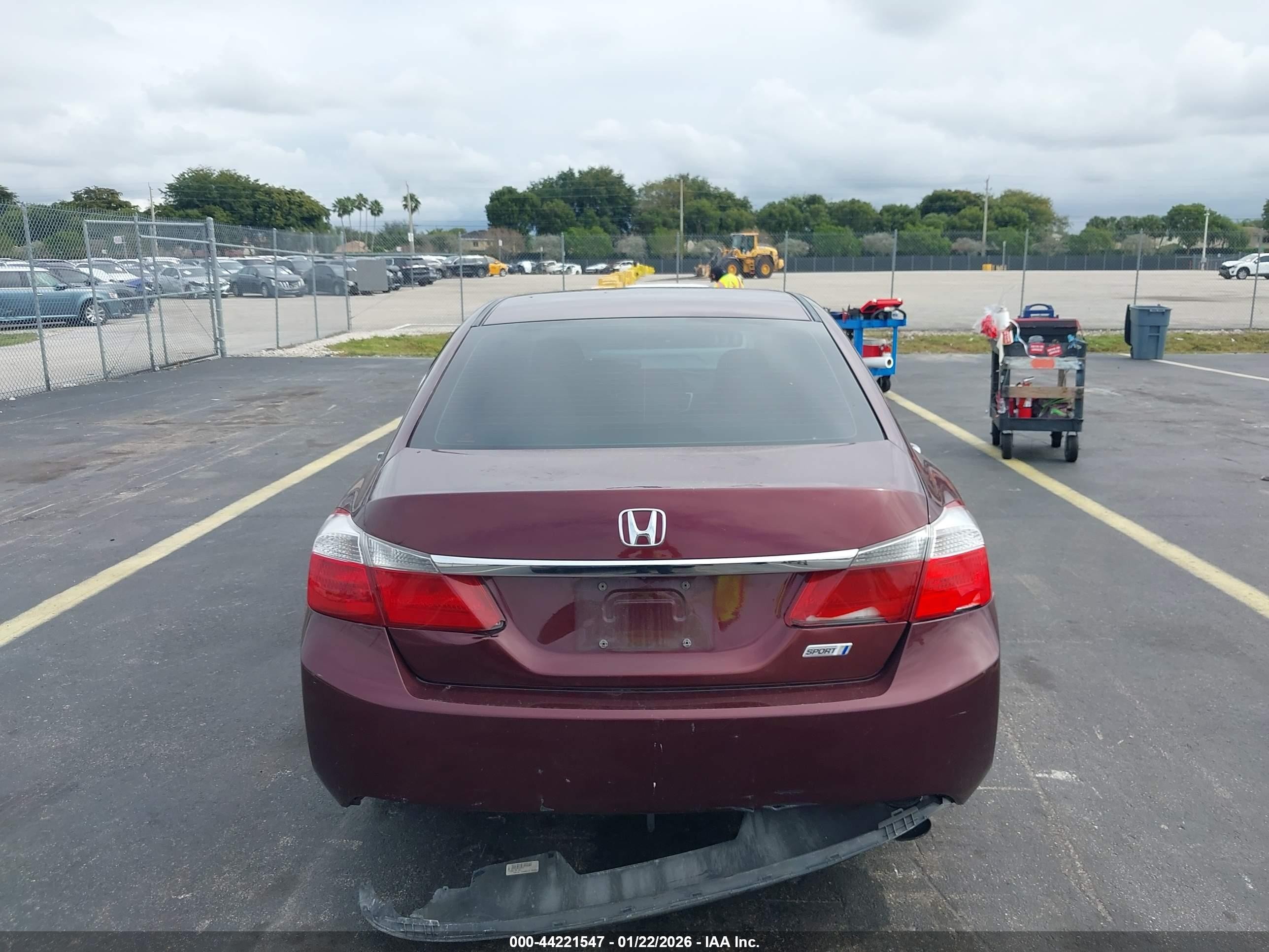 2013 Honda Accord Lx Burgundy vin: 1HGCR2F36DA211656