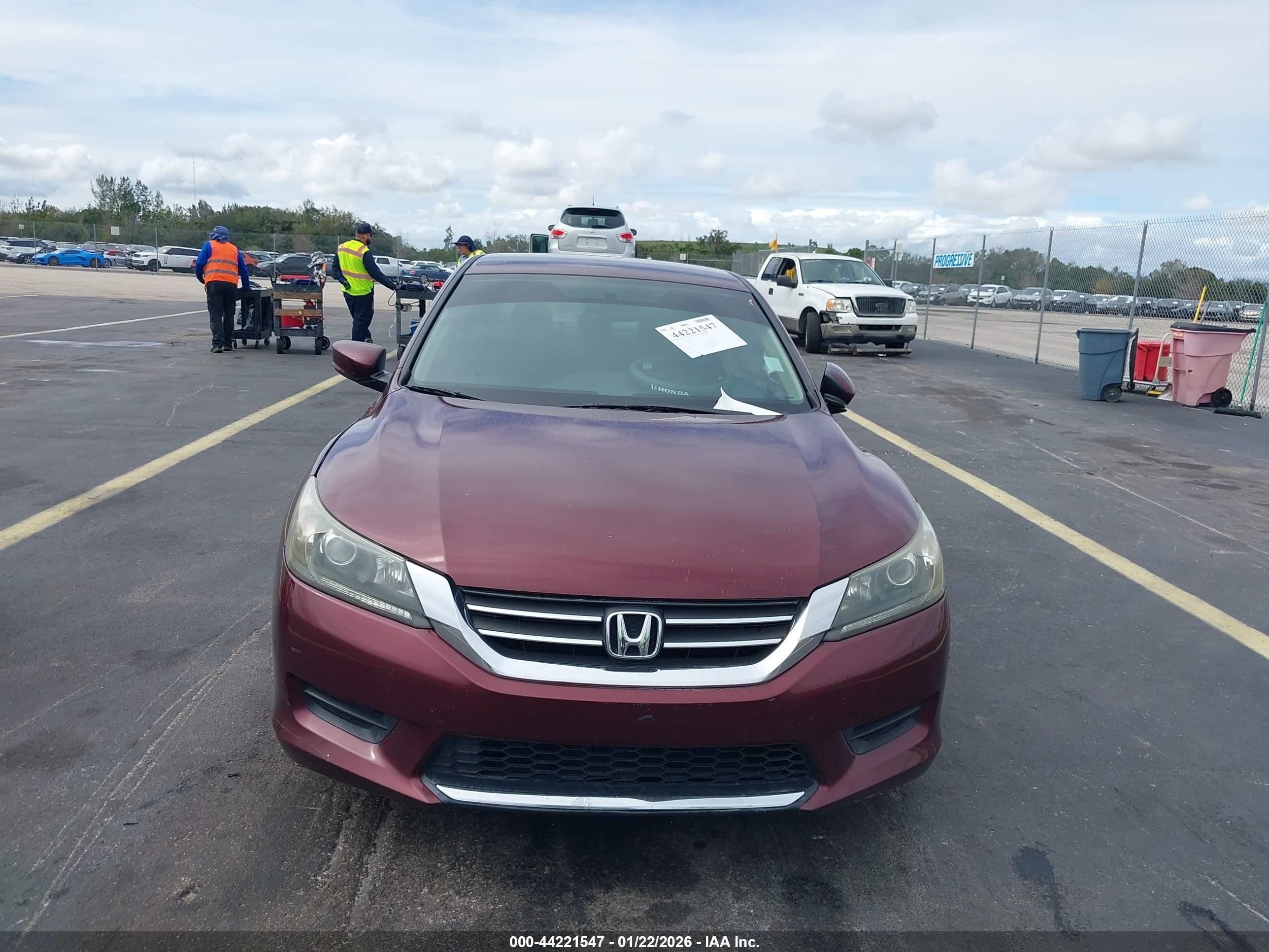 2013 Honda Accord Lx Burgundy vin: 1HGCR2F36DA211656