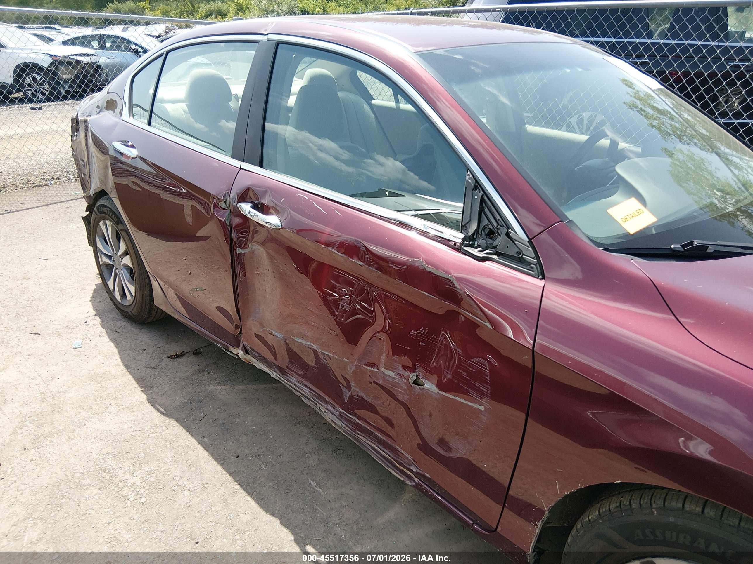 2013 Honda Accord Lx Бордовый vin: 1HGCR2F36DA211687