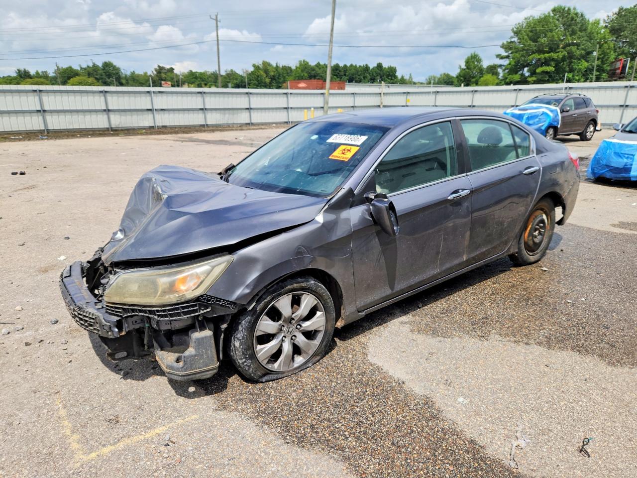 2013 Honda Accord Lx Gray vin: 1HGCR2F36DA236881