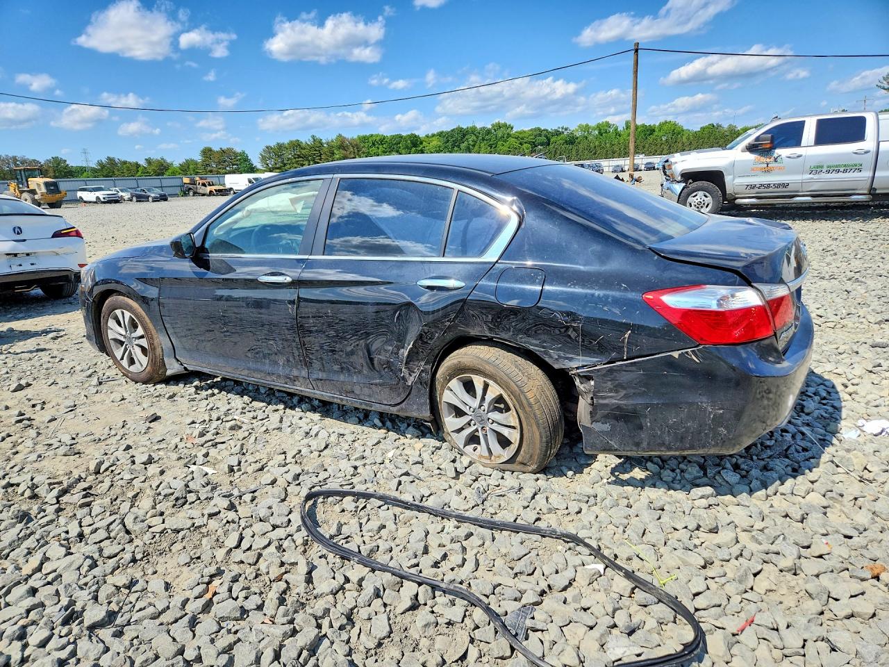 2013 Honda Accord Lx Black vin: 1HGCR2F36DA238324
