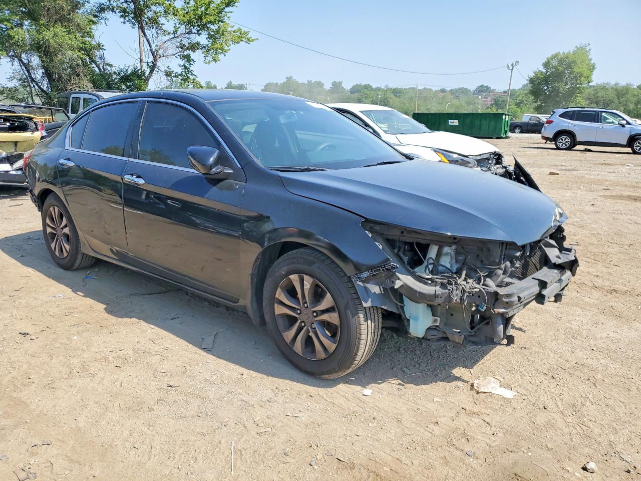 2013 Honda Accord Lx Black vin: 1HGCR2F36DA242583