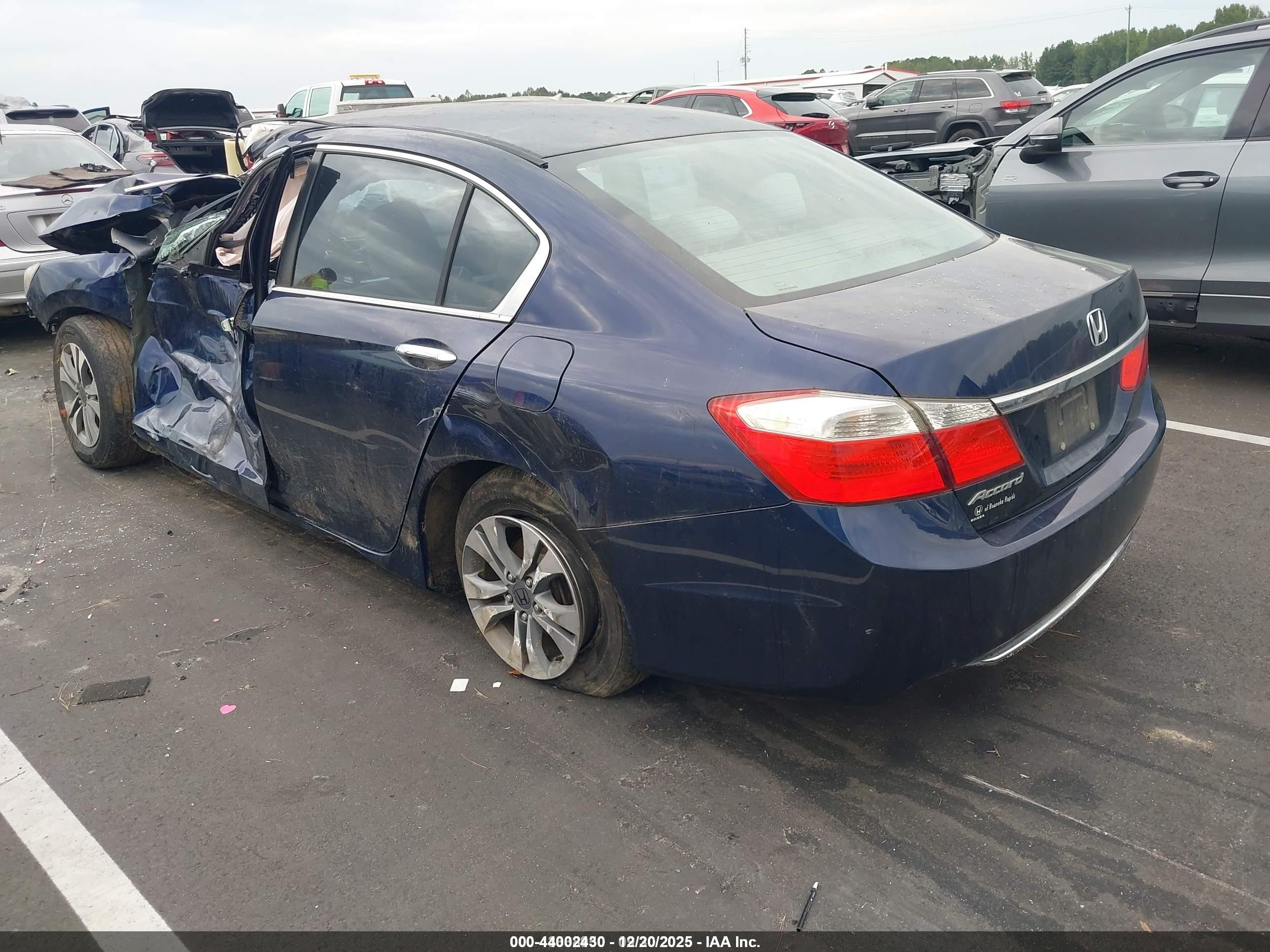 2013 Honda Accord Lx Blue vin: 1HGCR2F36DA248612