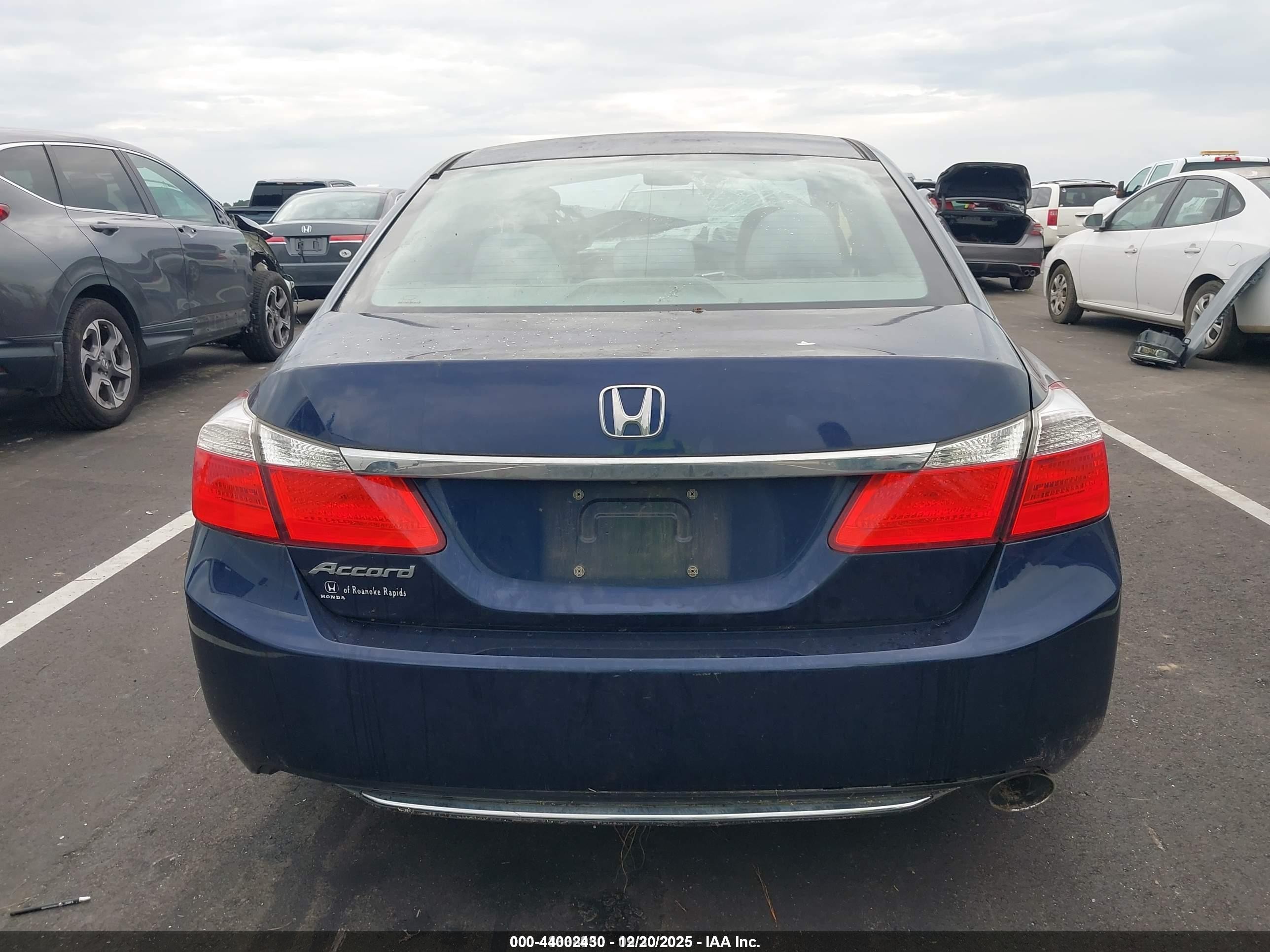 2013 Honda Accord Lx Blue vin: 1HGCR2F36DA248612