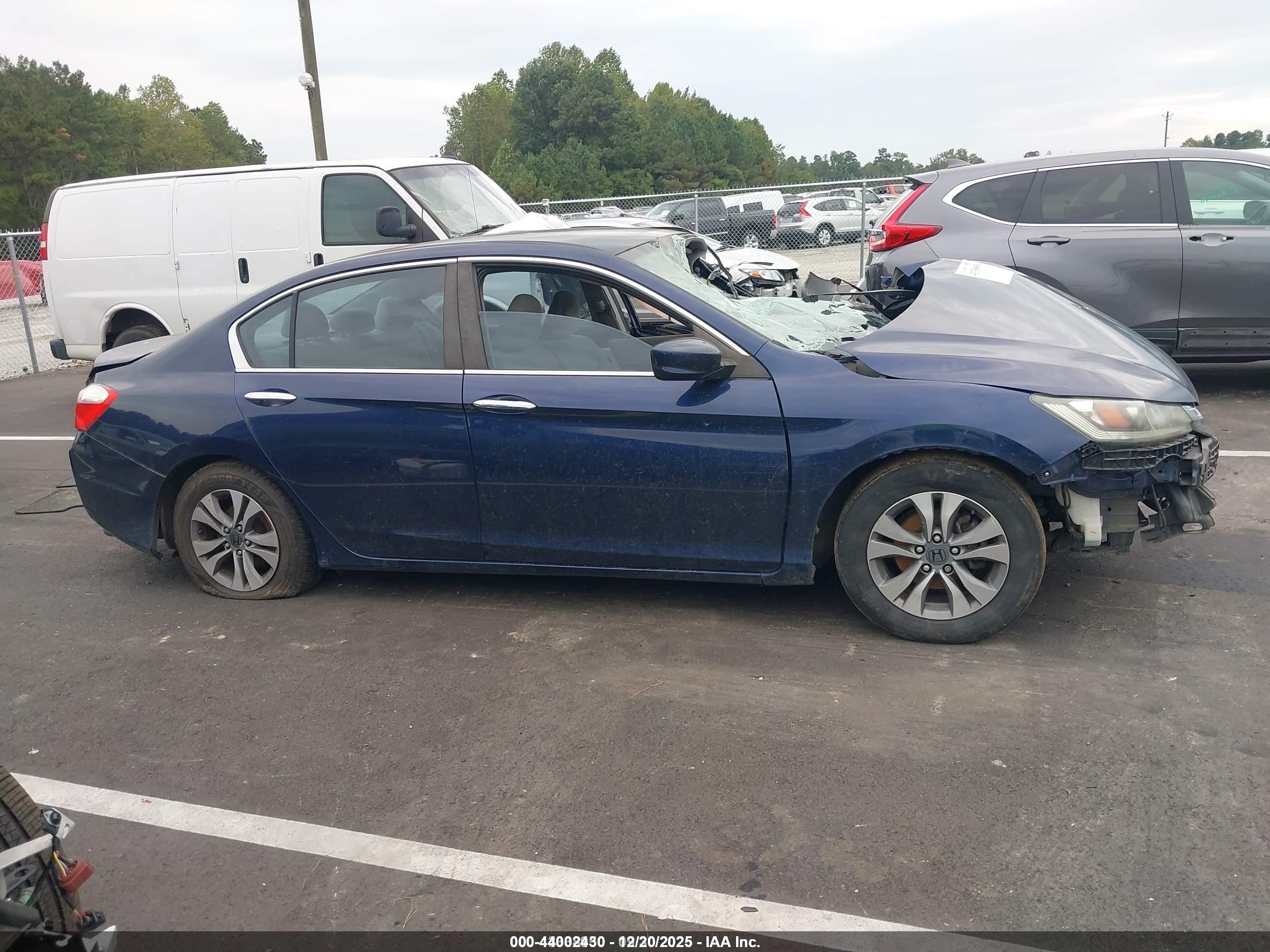 2013 Honda Accord Lx Blue vin: 1HGCR2F36DA248612