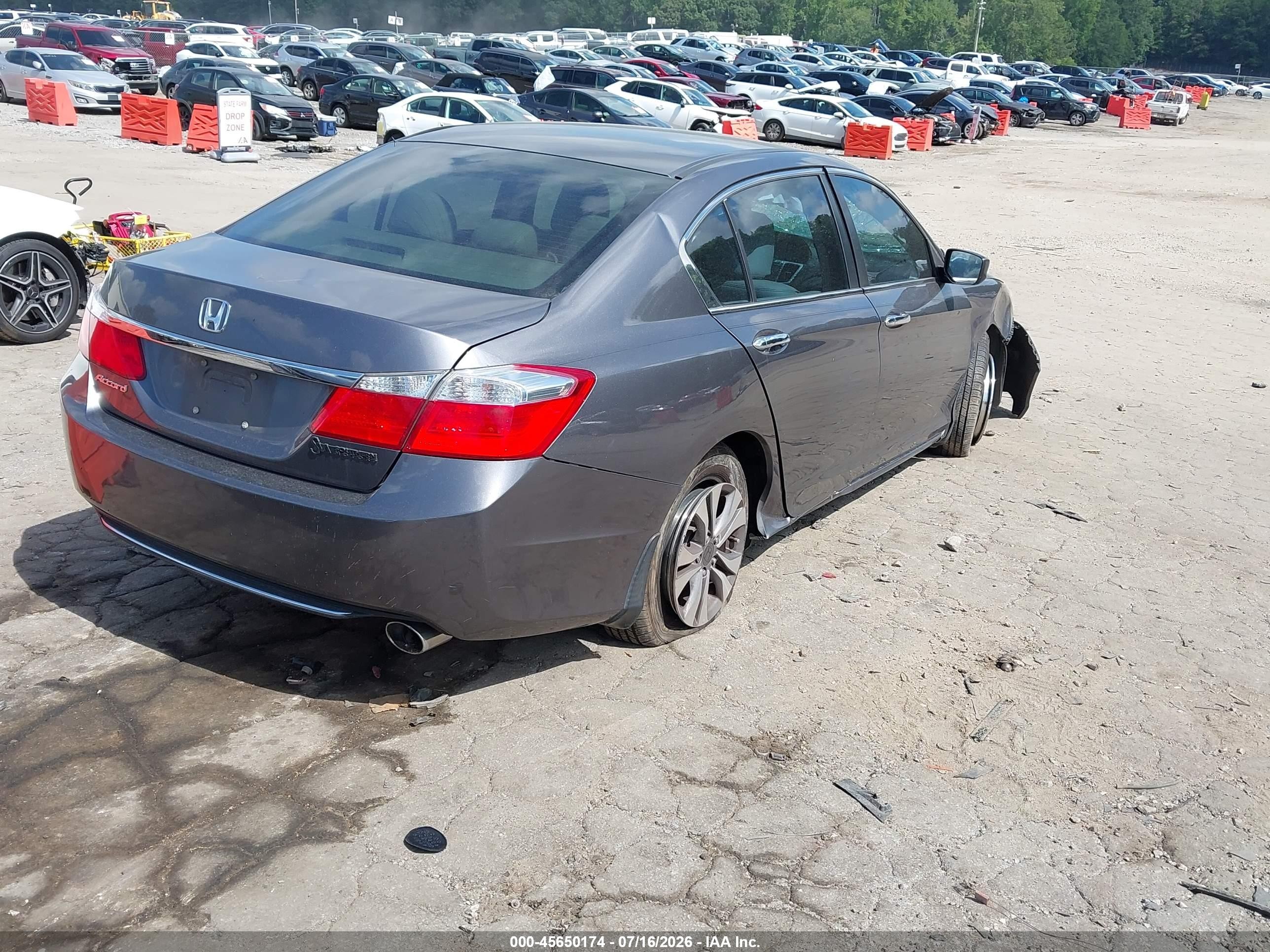 2013 Honda Accord Lx Серый vin: 1HGCR2F36DA254507