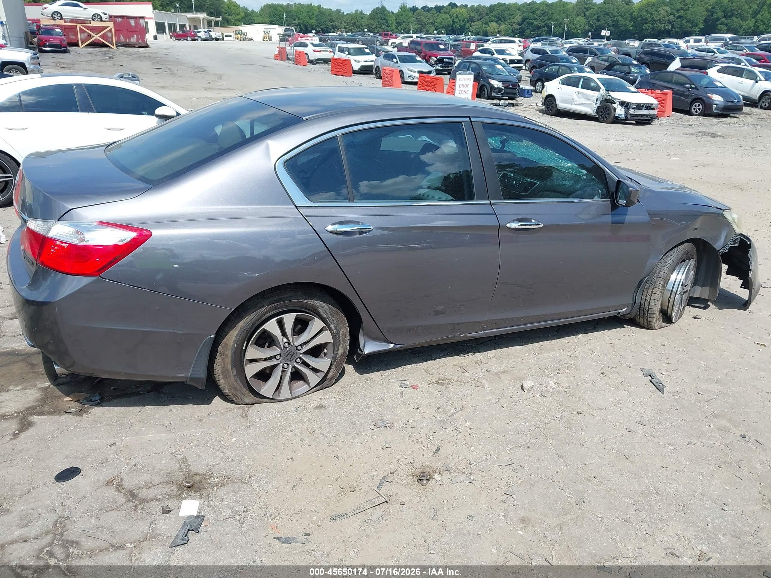2013 Honda Accord Lx Серый vin: 1HGCR2F36DA254507