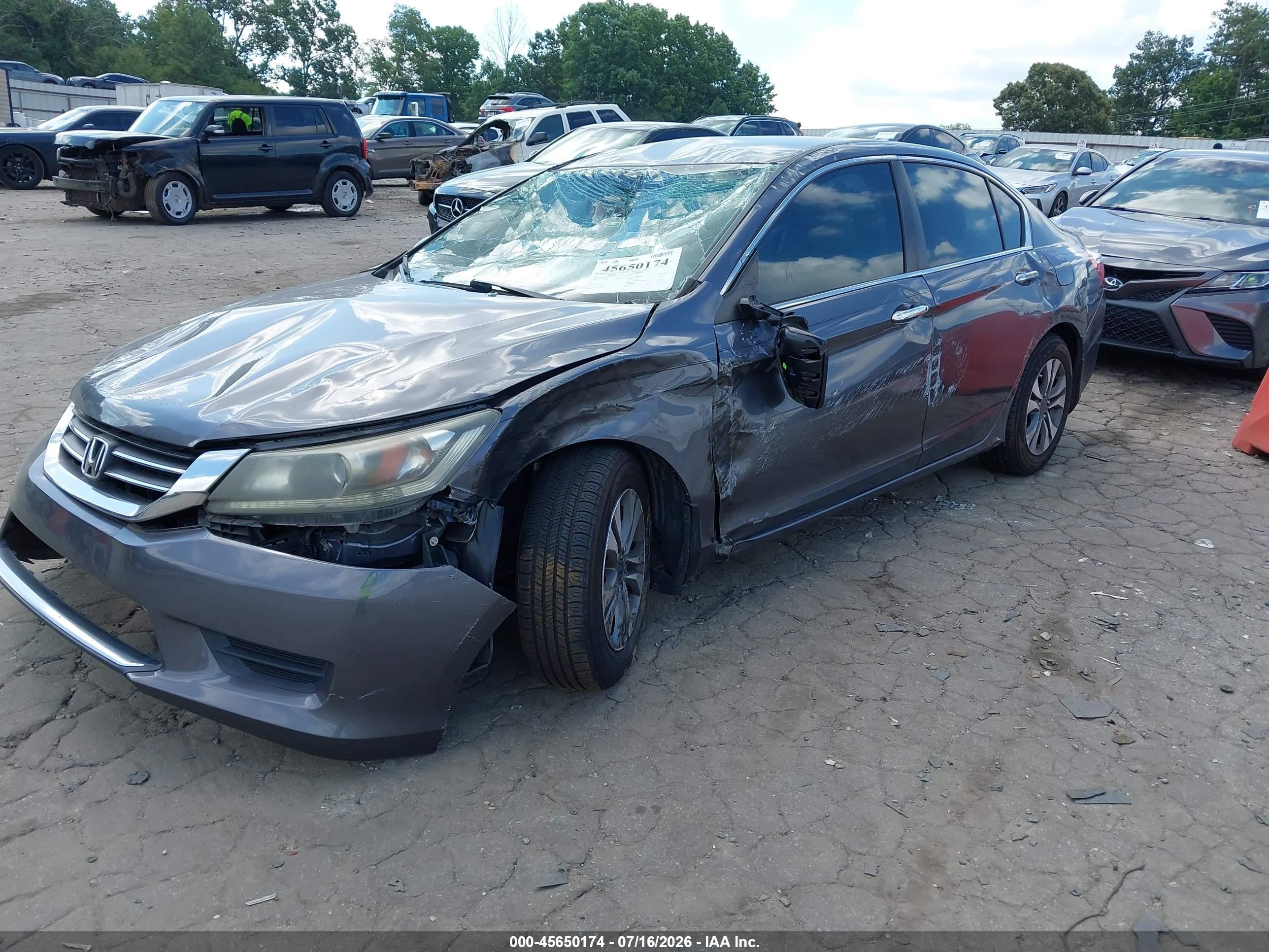 2013 Honda Accord Lx Серый vin: 1HGCR2F36DA254507