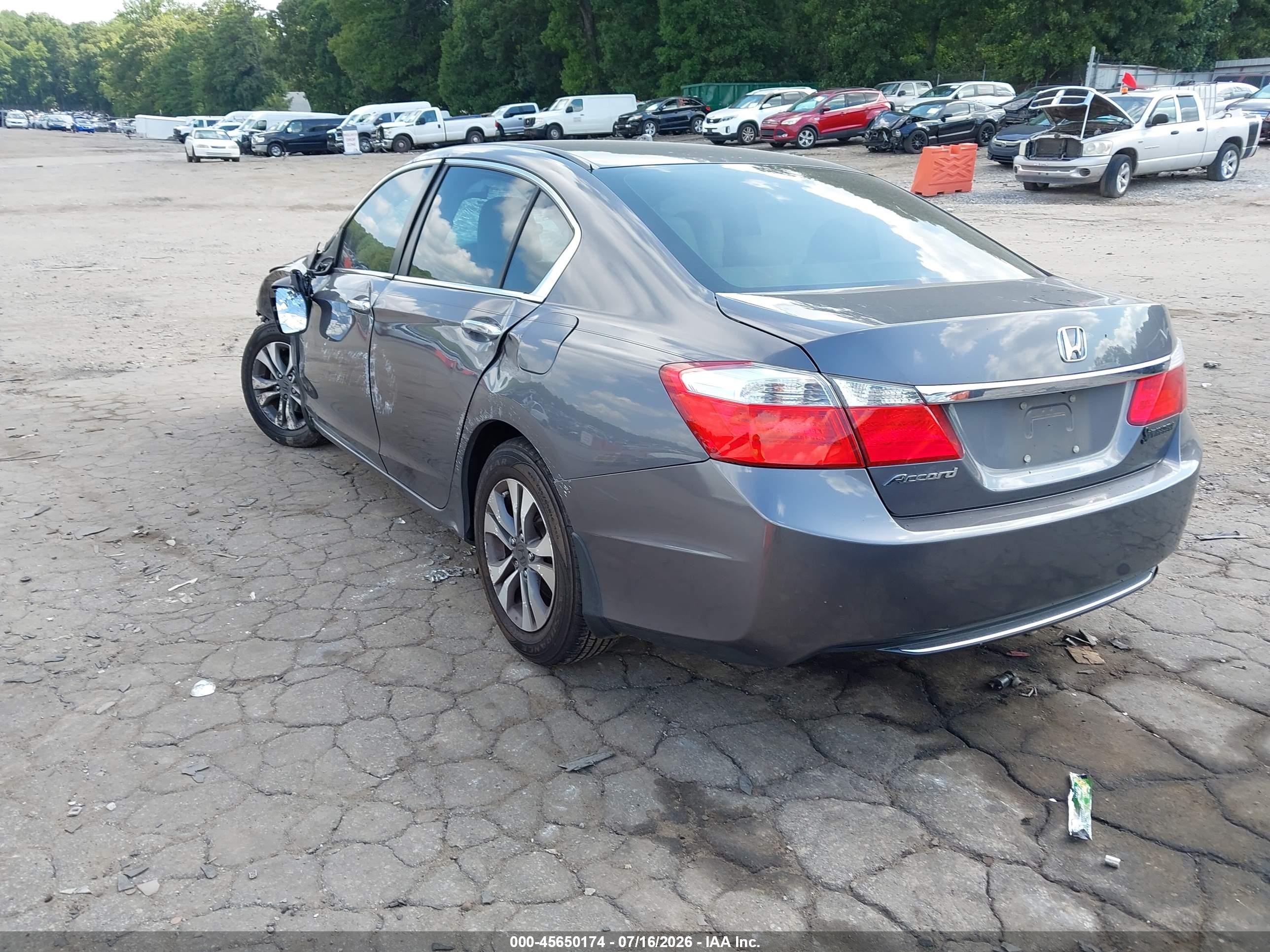 2013 Honda Accord Lx Серый vin: 1HGCR2F36DA254507