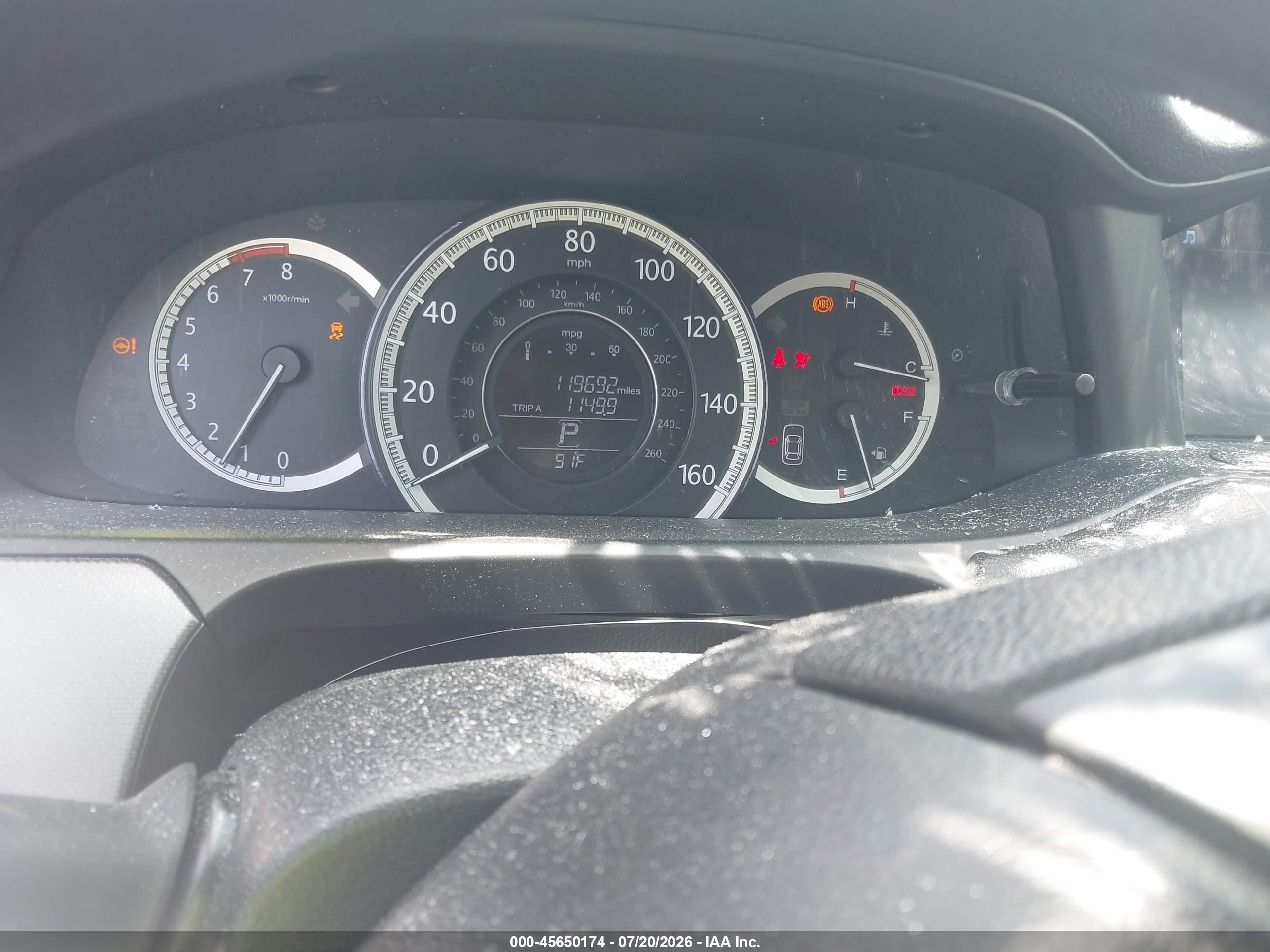 2013 Honda Accord Lx Серый vin: 1HGCR2F36DA254507