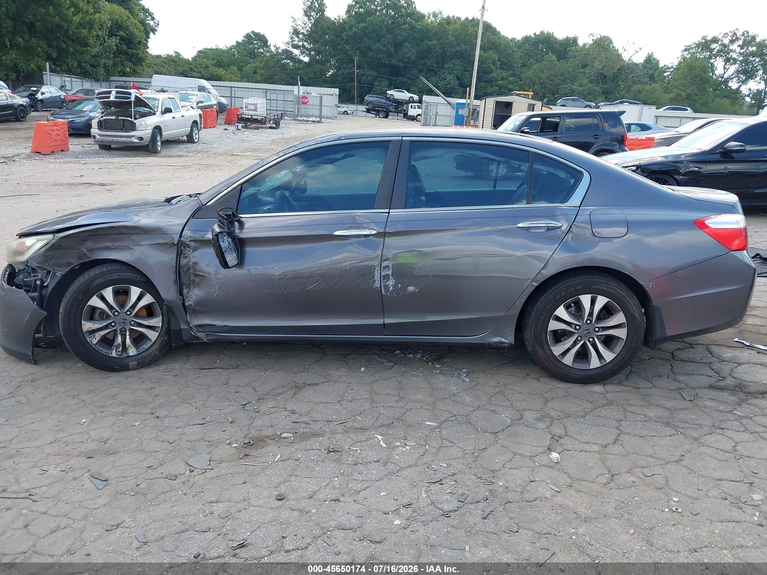 2013 Honda Accord Lx Серый vin: 1HGCR2F36DA254507