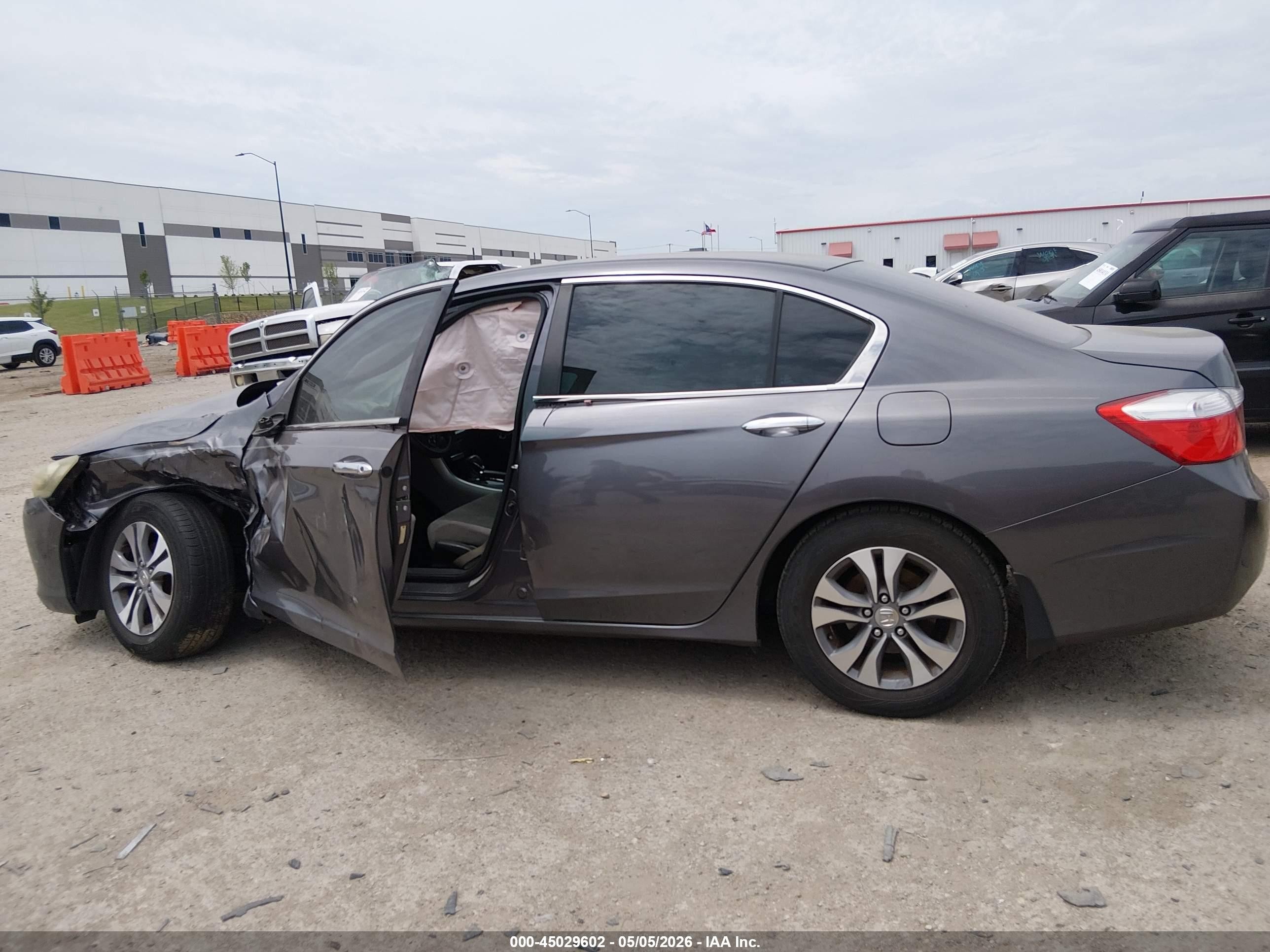 2013 Honda Accord Lx Gray vin: 1HGCR2F36DA254569