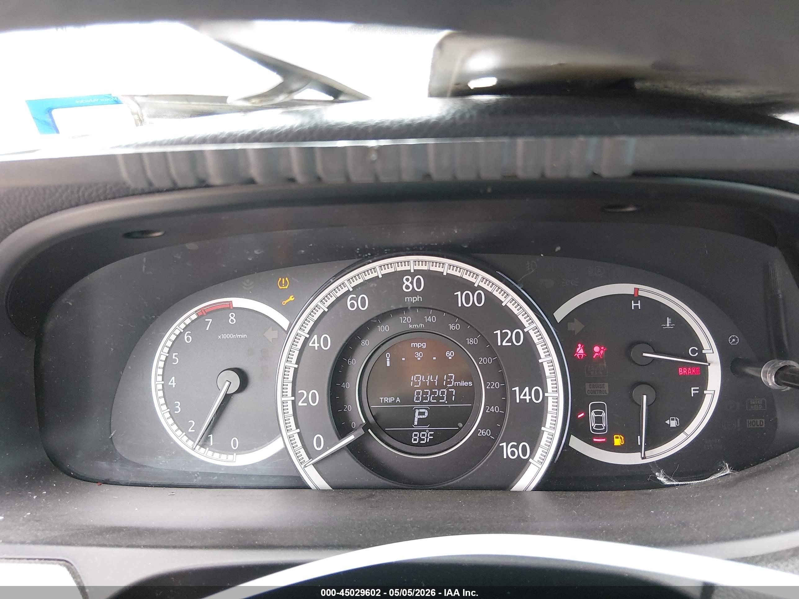 2013 Honda Accord Lx Gray vin: 1HGCR2F36DA254569