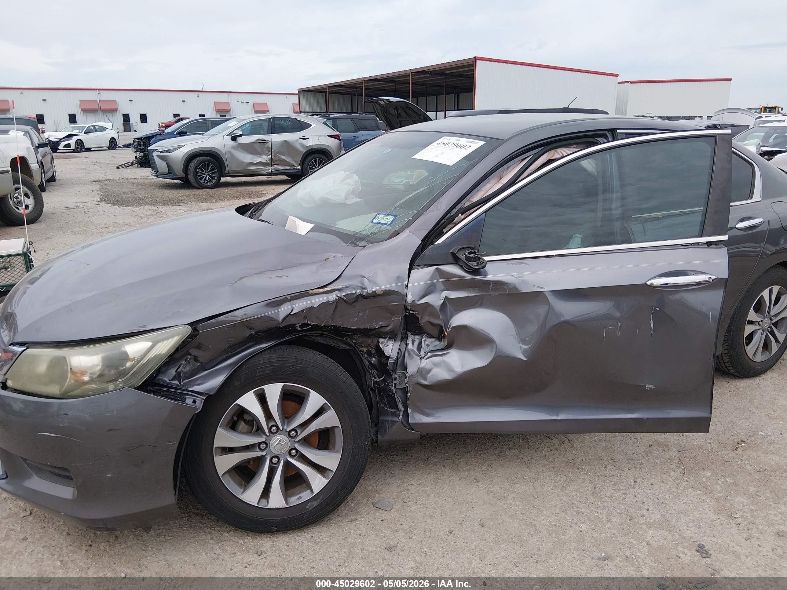 2013 Honda Accord Lx Gray vin: 1HGCR2F36DA254569