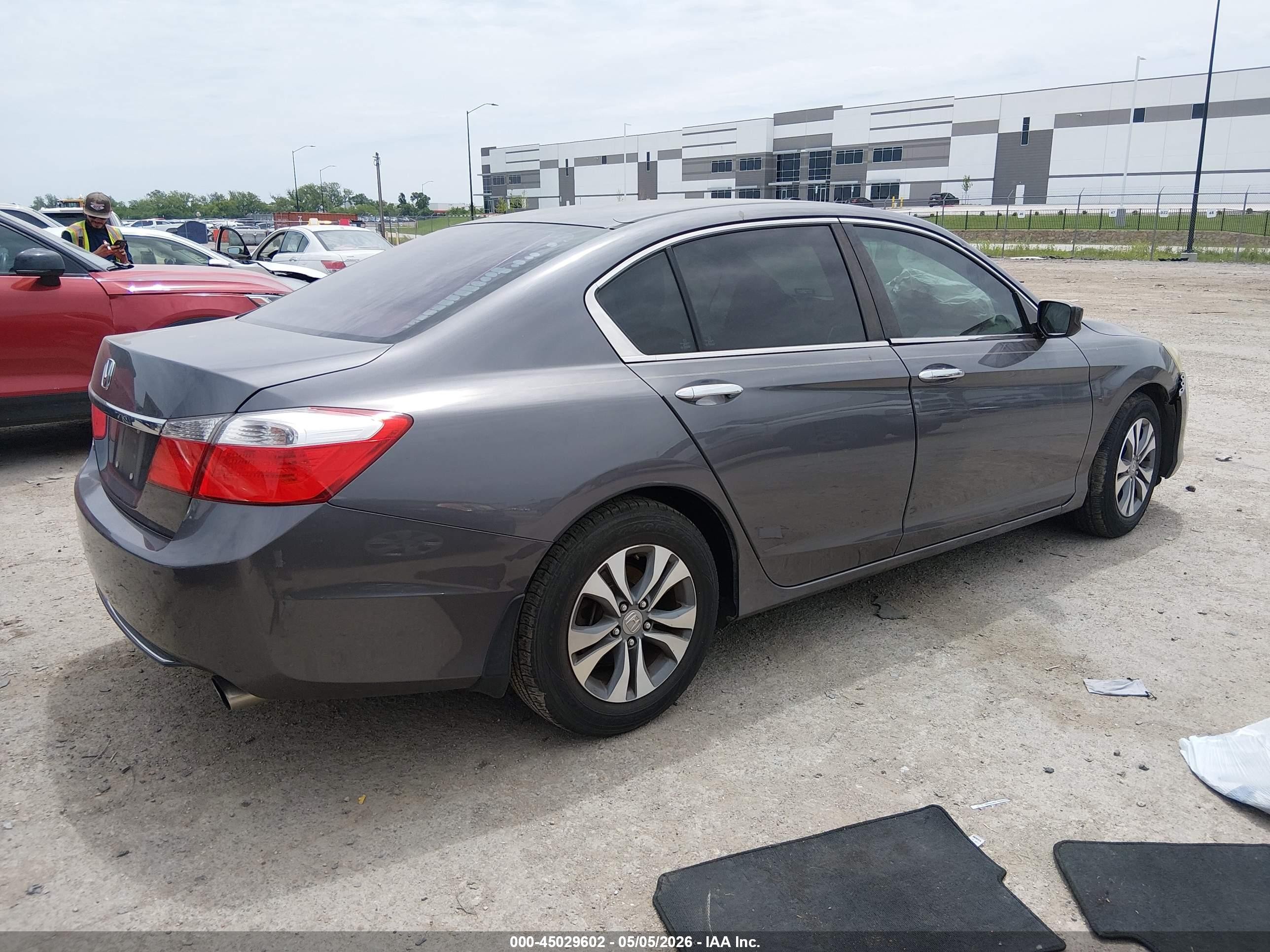 2013 Honda Accord Lx Gray vin: 1HGCR2F36DA254569