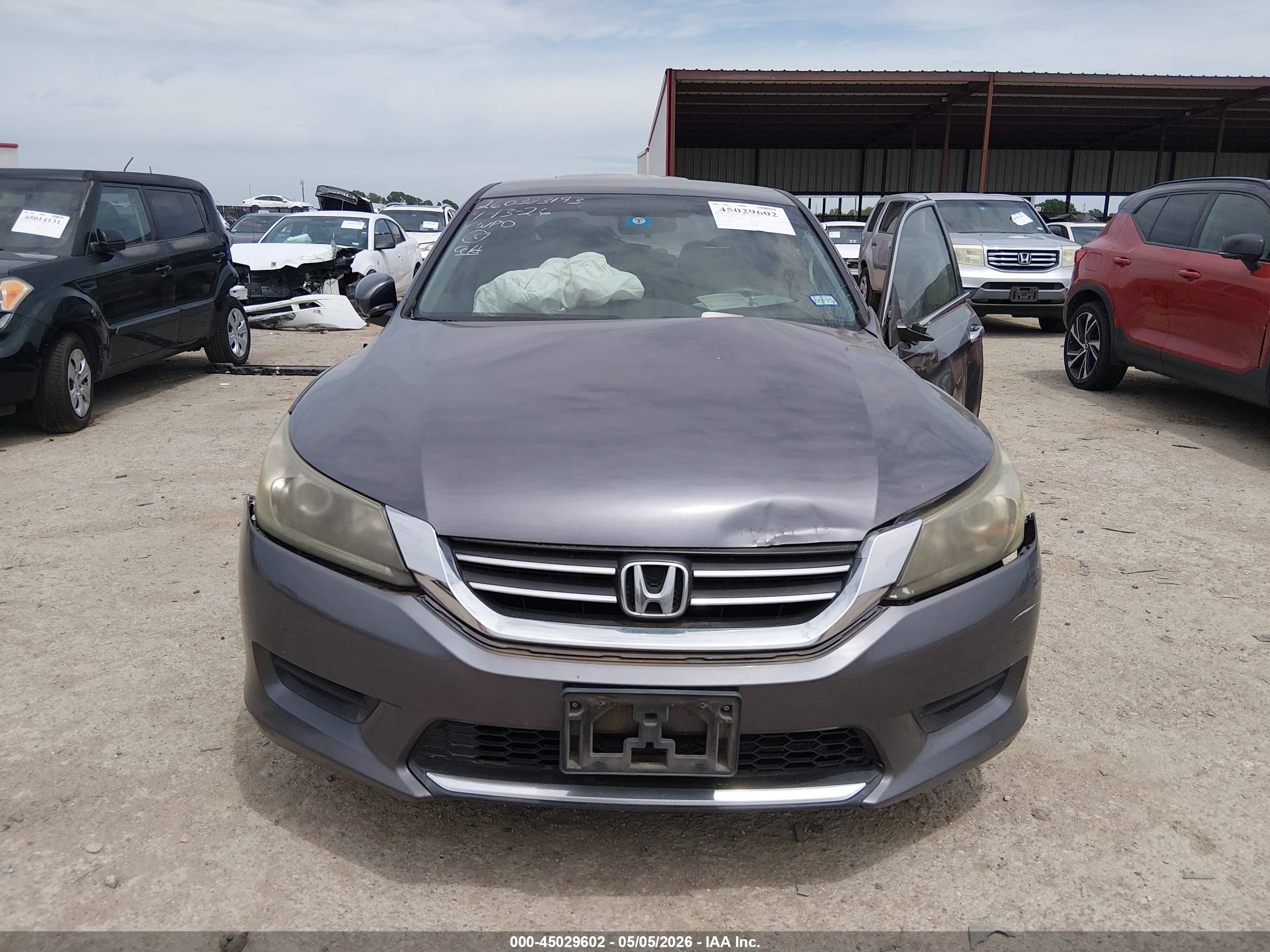 2013 Honda Accord Lx Gray vin: 1HGCR2F36DA254569