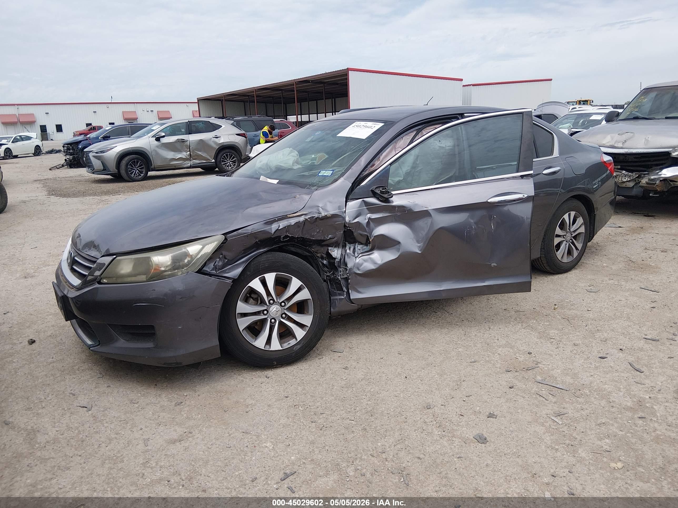 2013 Honda Accord Lx Gray vin: 1HGCR2F36DA254569