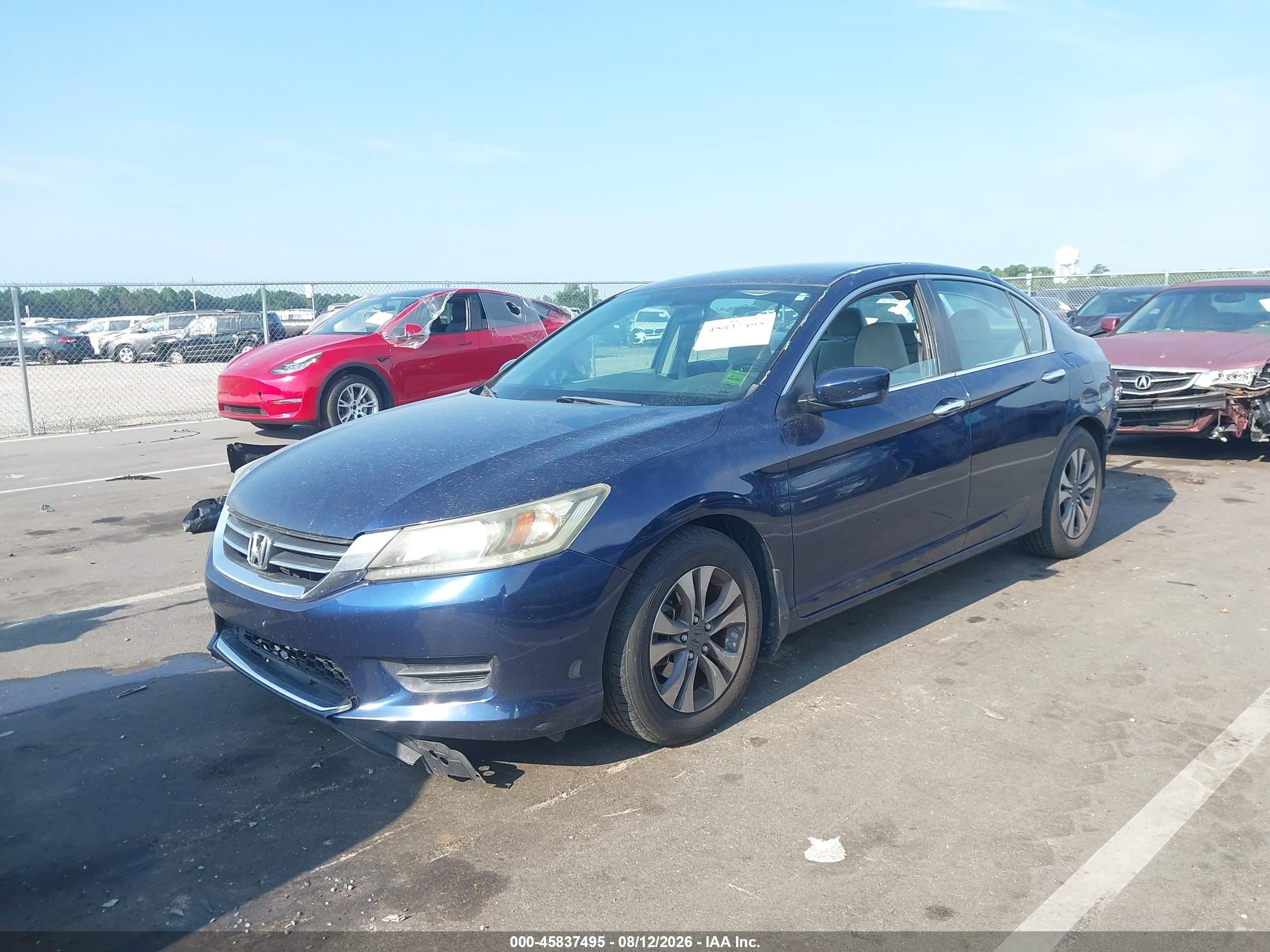 2013 Honda Accord Lx Dark Blue vin: 1HGCR2F36DA259531