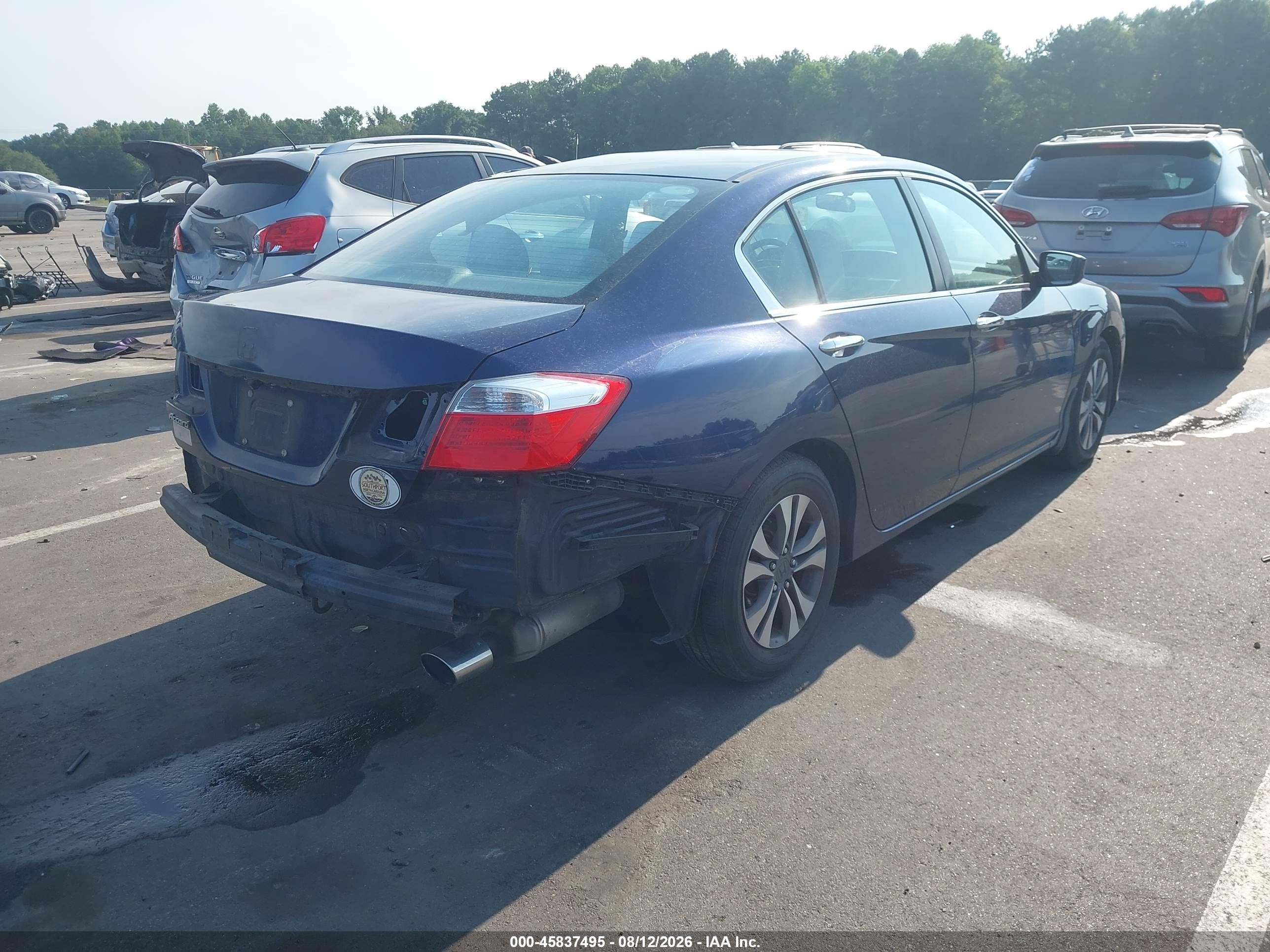 2013 Honda Accord Lx Dark Blue vin: 1HGCR2F36DA259531