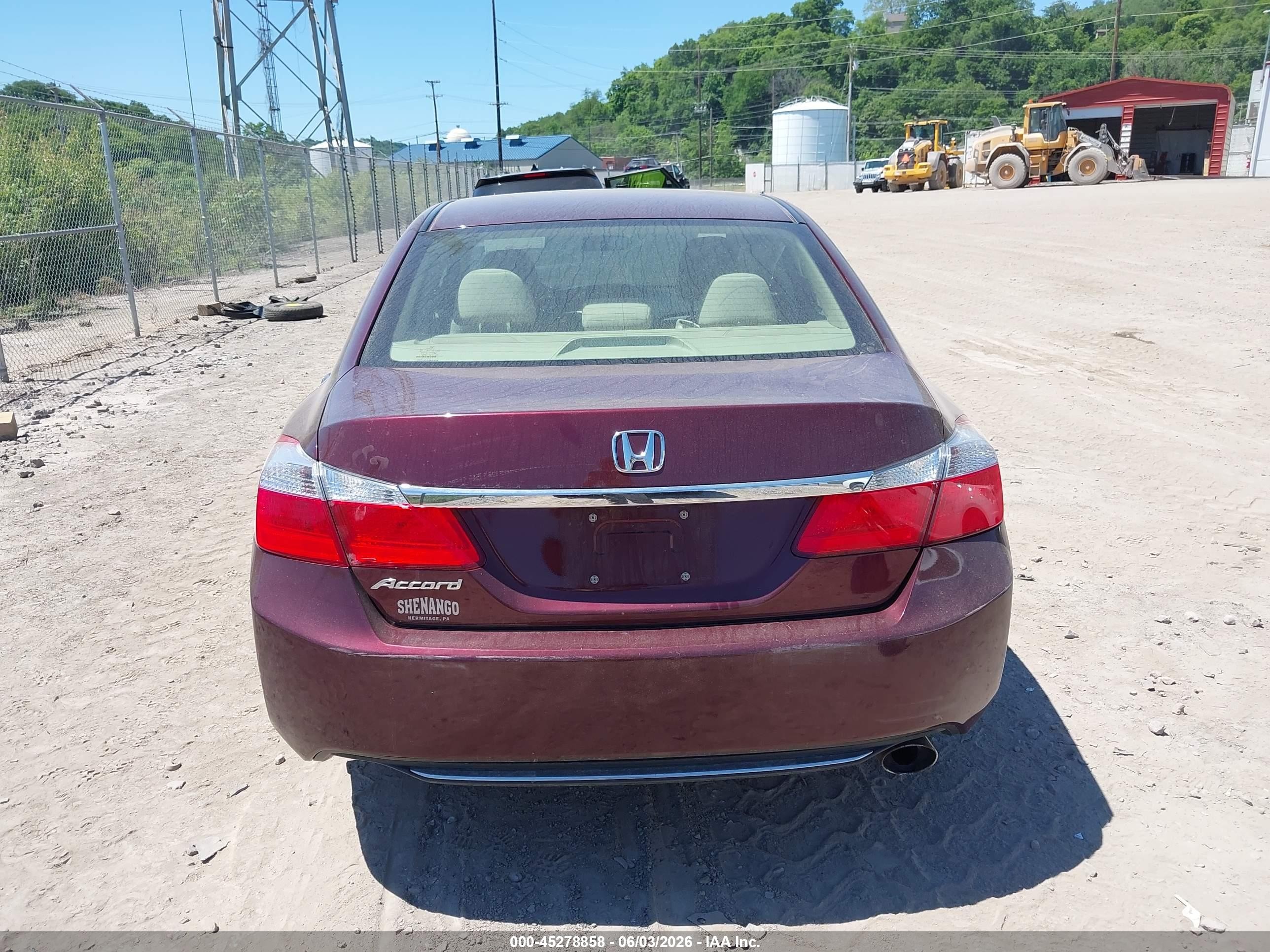 2013 Honda Accord Lx Maroon vin: 1HGCR2F36DA260405