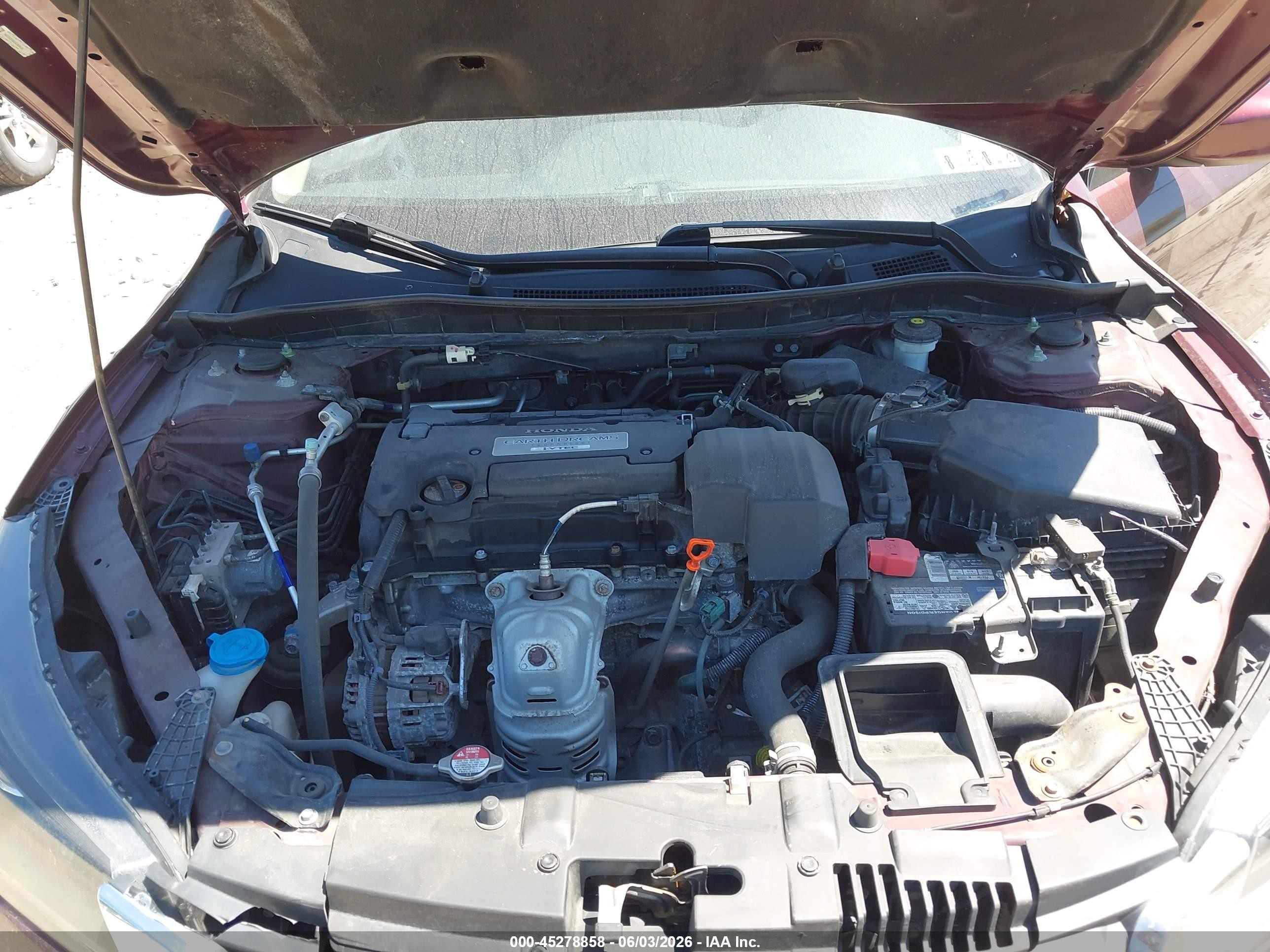 2013 Honda Accord Lx Maroon vin: 1HGCR2F36DA260405