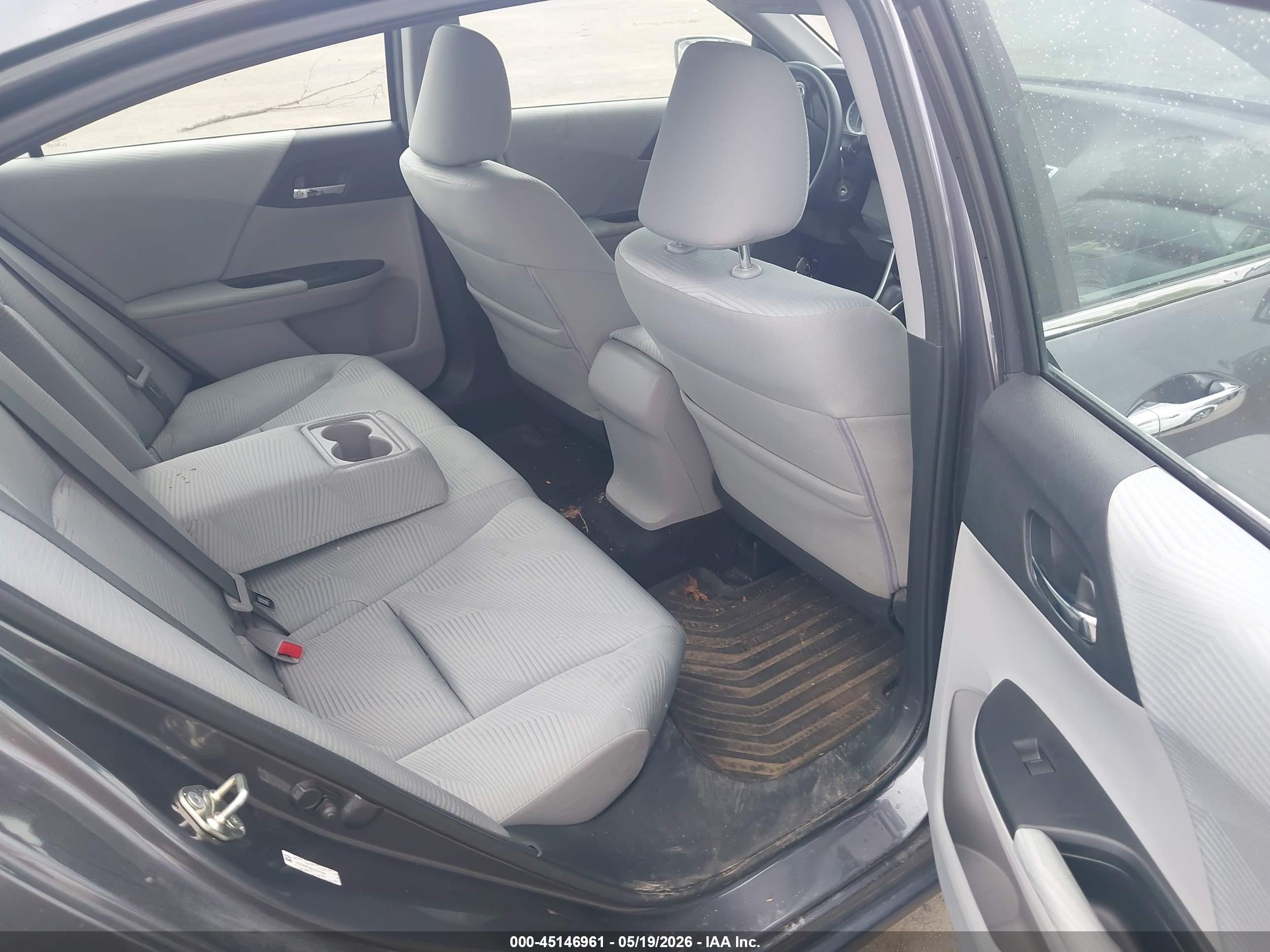 2014 Honda Accord Lx Gray vin: 1HGCR2F36EA001320