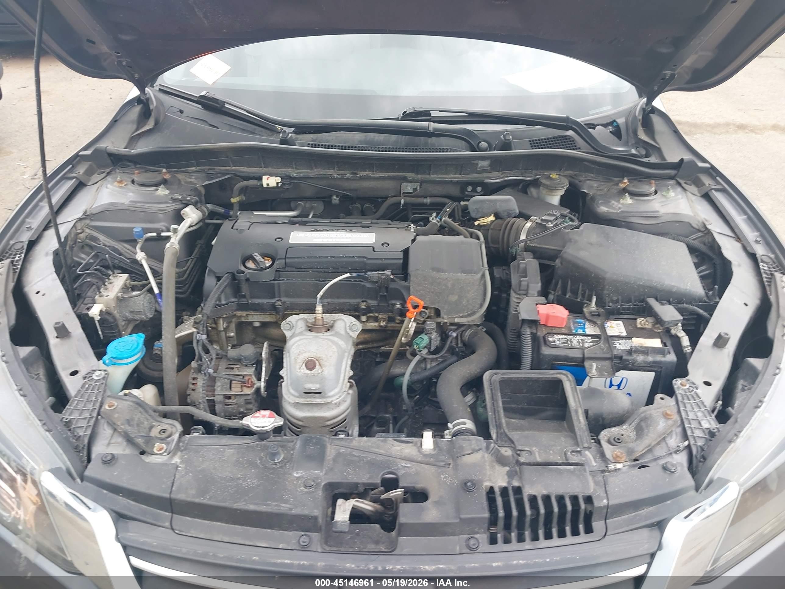 2014 Honda Accord Lx Gray vin: 1HGCR2F36EA001320