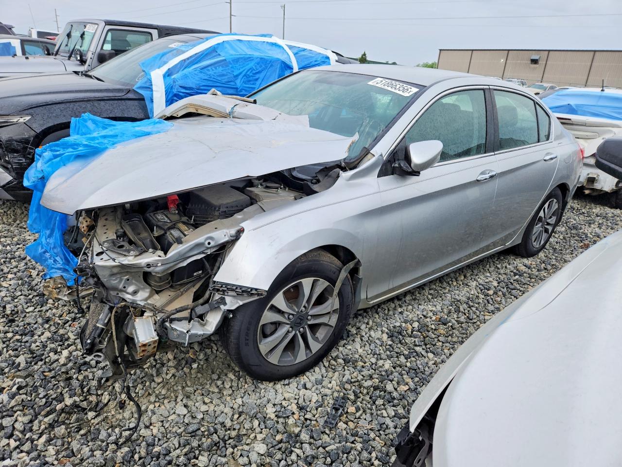 2014 Honda Accord Lx Silver vin: 1HGCR2F36EA005173