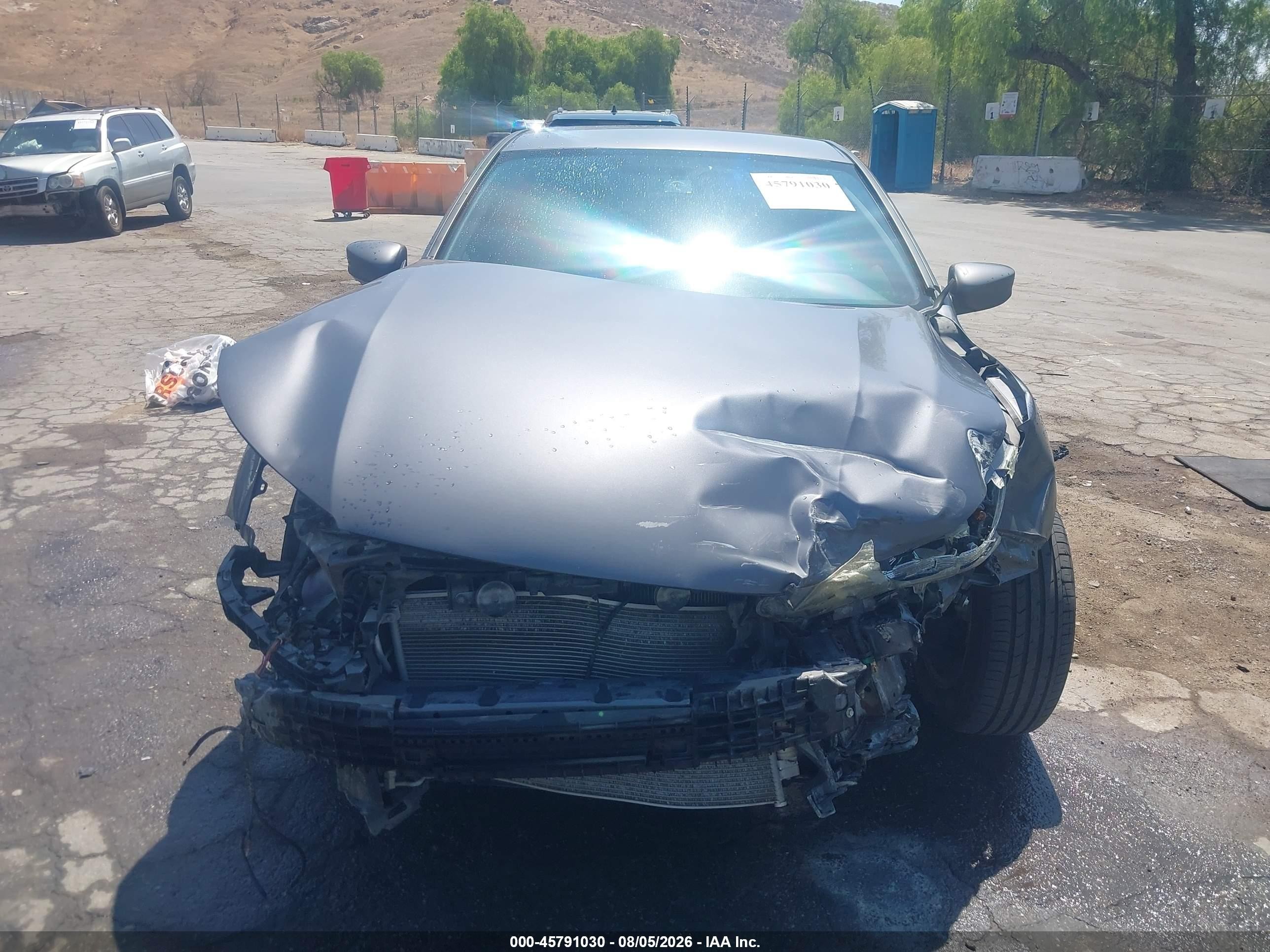 2014 Honda Accord Lx Gray vin: 1HGCR2F36EA008462