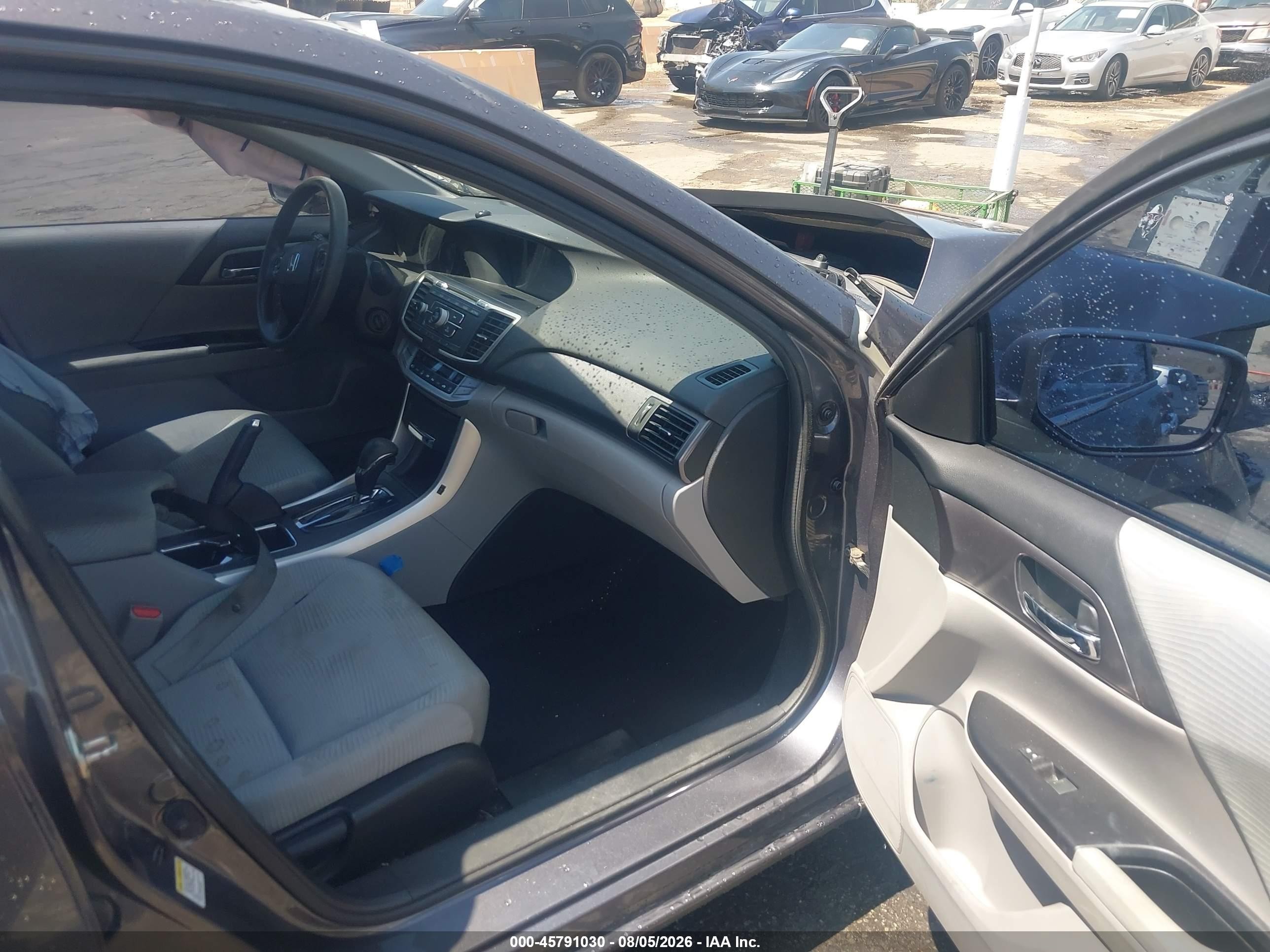 2014 Honda Accord Lx Gray vin: 1HGCR2F36EA008462