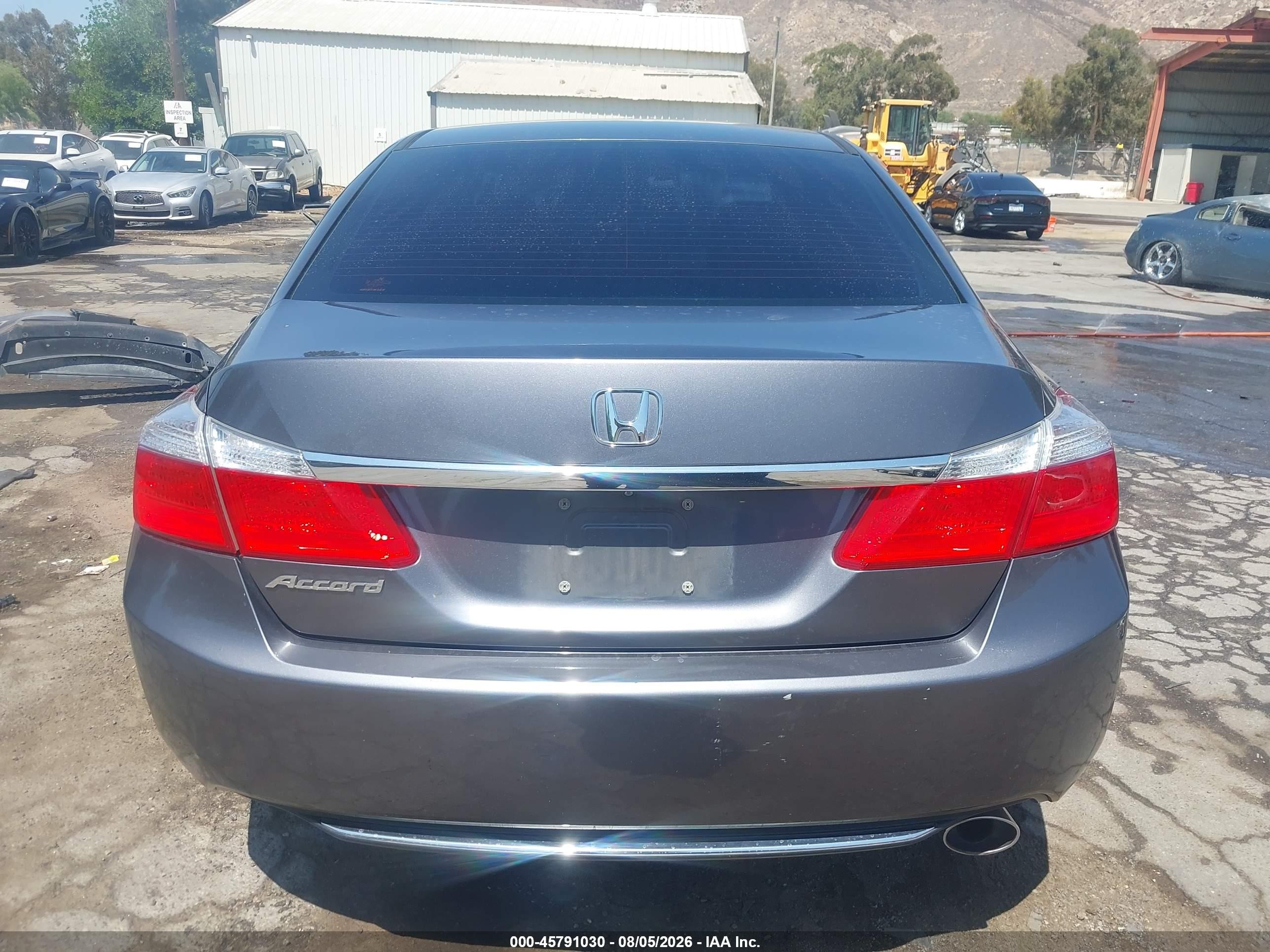 2014 Honda Accord Lx Gray vin: 1HGCR2F36EA008462