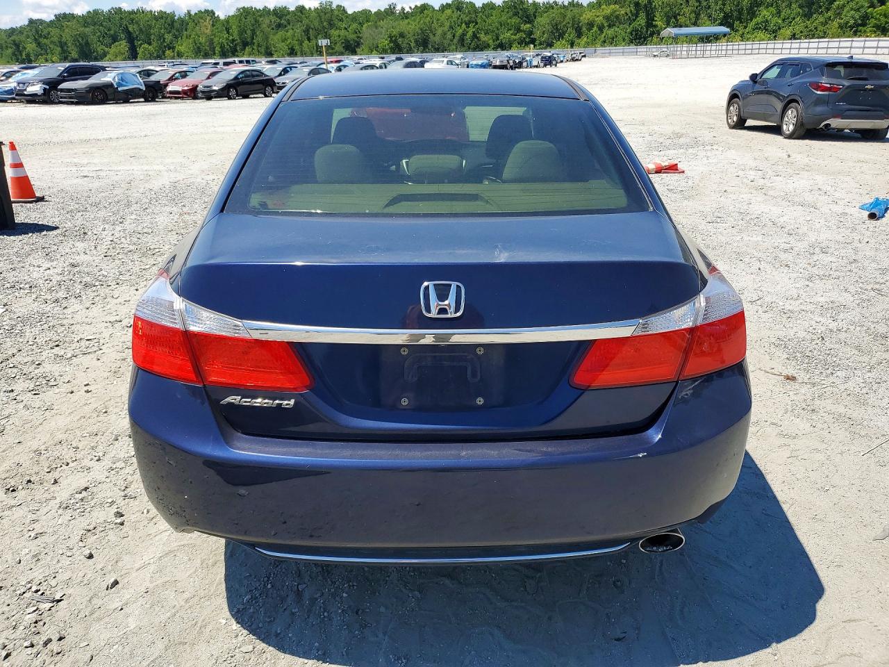 2014 Honda Accord Lx Blue vin: 1HGCR2F36EA008901