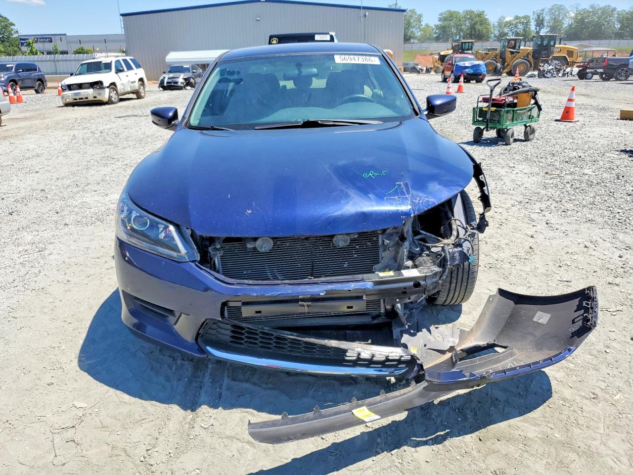 2014 Honda Accord Lx Blue vin: 1HGCR2F36EA008901