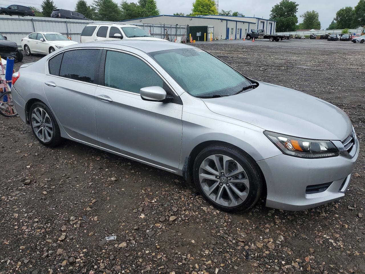 2014 Honda Accord Lx Silver vin: 1HGCR2F36EA014181