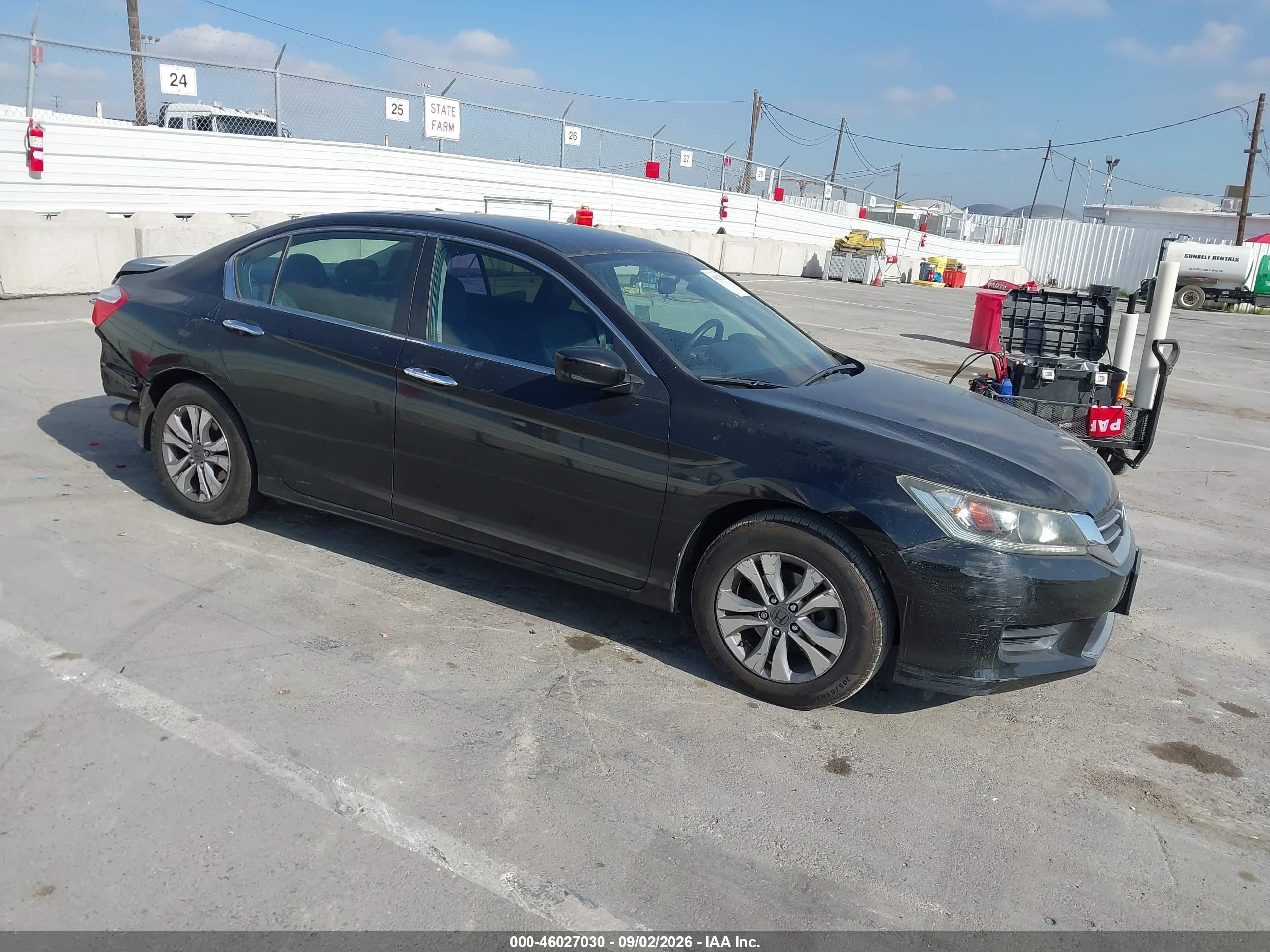 2014 Honda Accord Lx Black vin: 1HGCR2F36EA043521