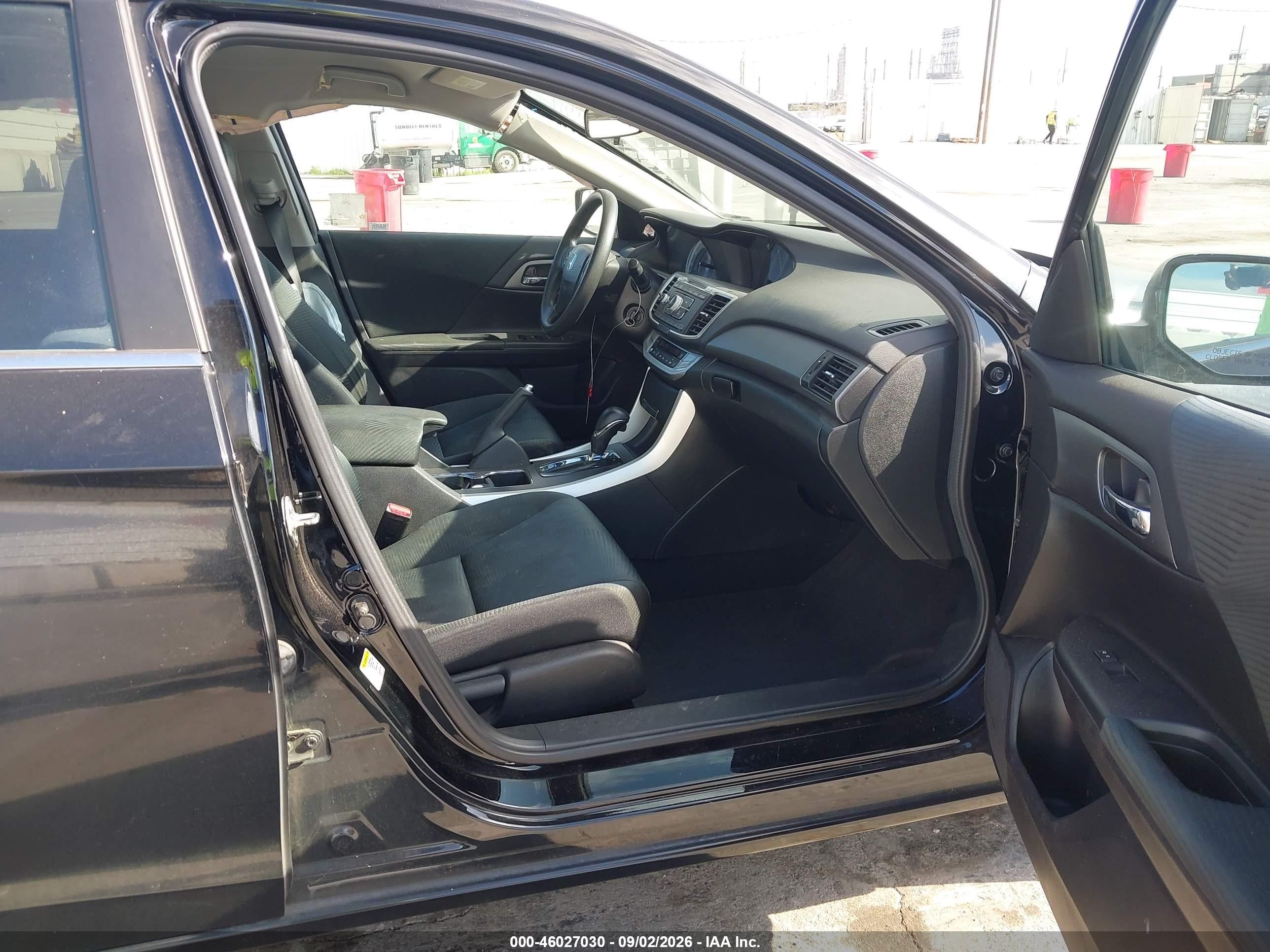 2014 Honda Accord Lx Black vin: 1HGCR2F36EA043521