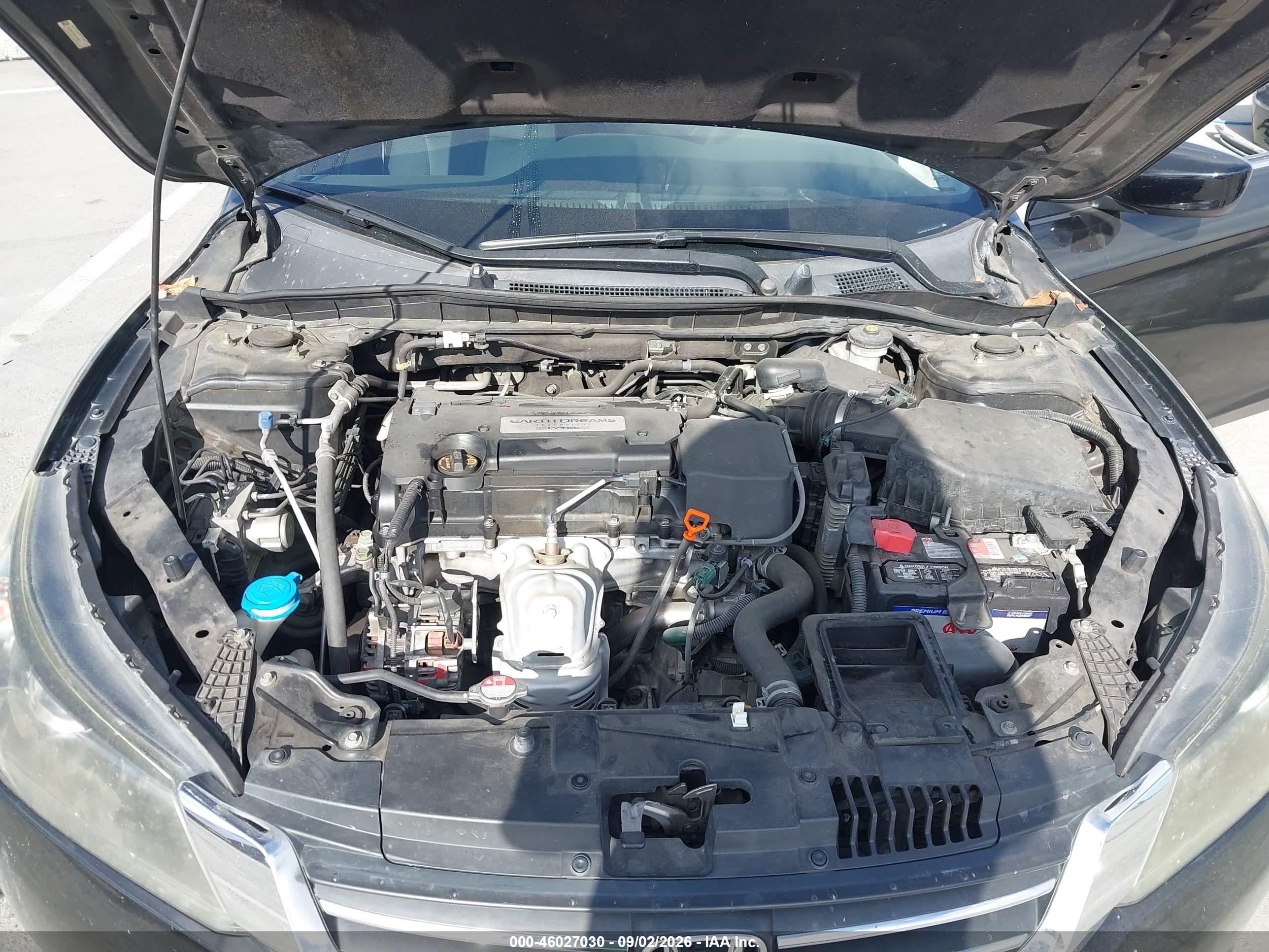 2014 Honda Accord Lx Black vin: 1HGCR2F36EA043521