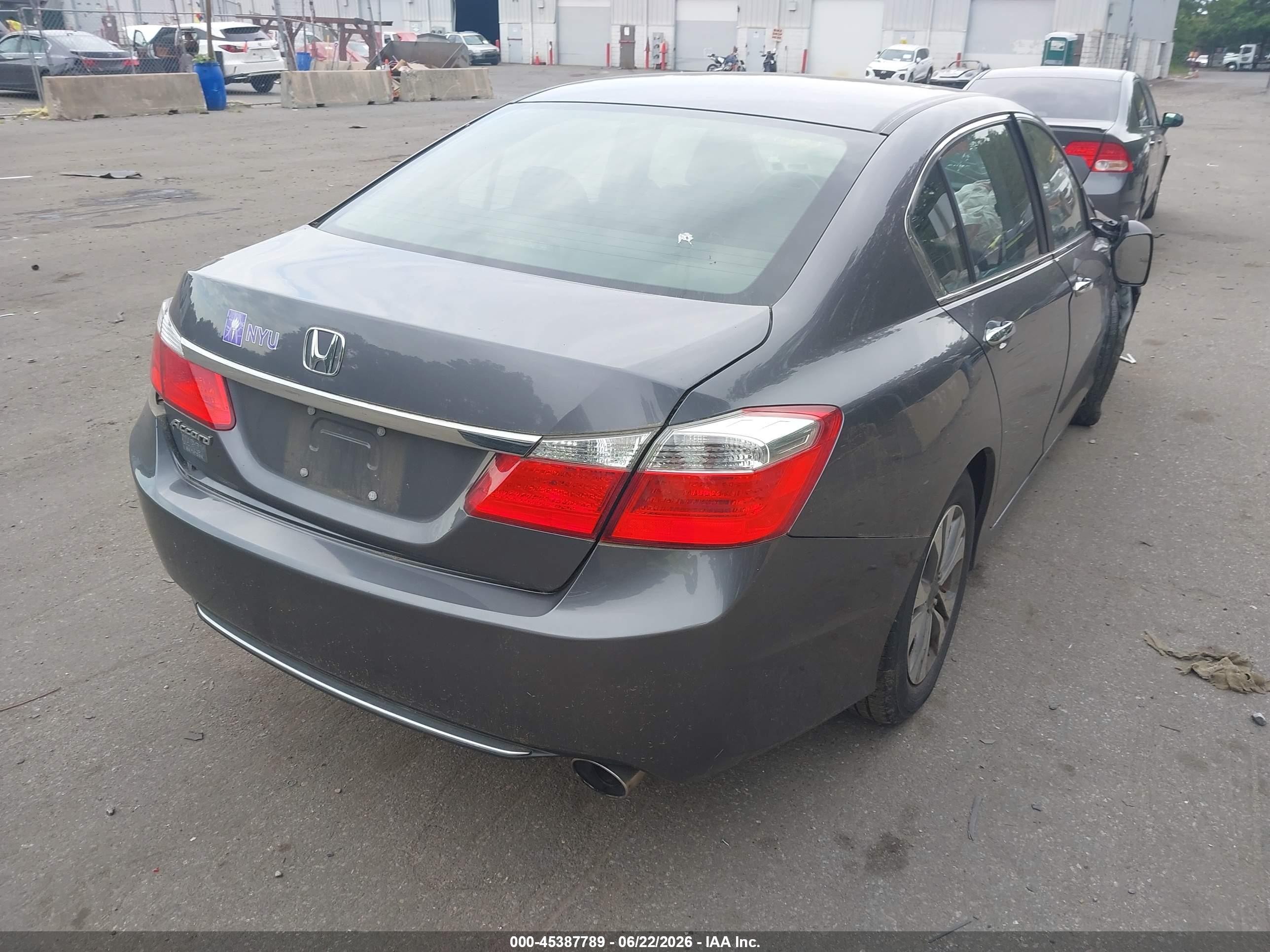 2014 Honda Accord Lx Gray vin: 1HGCR2F36EA049092