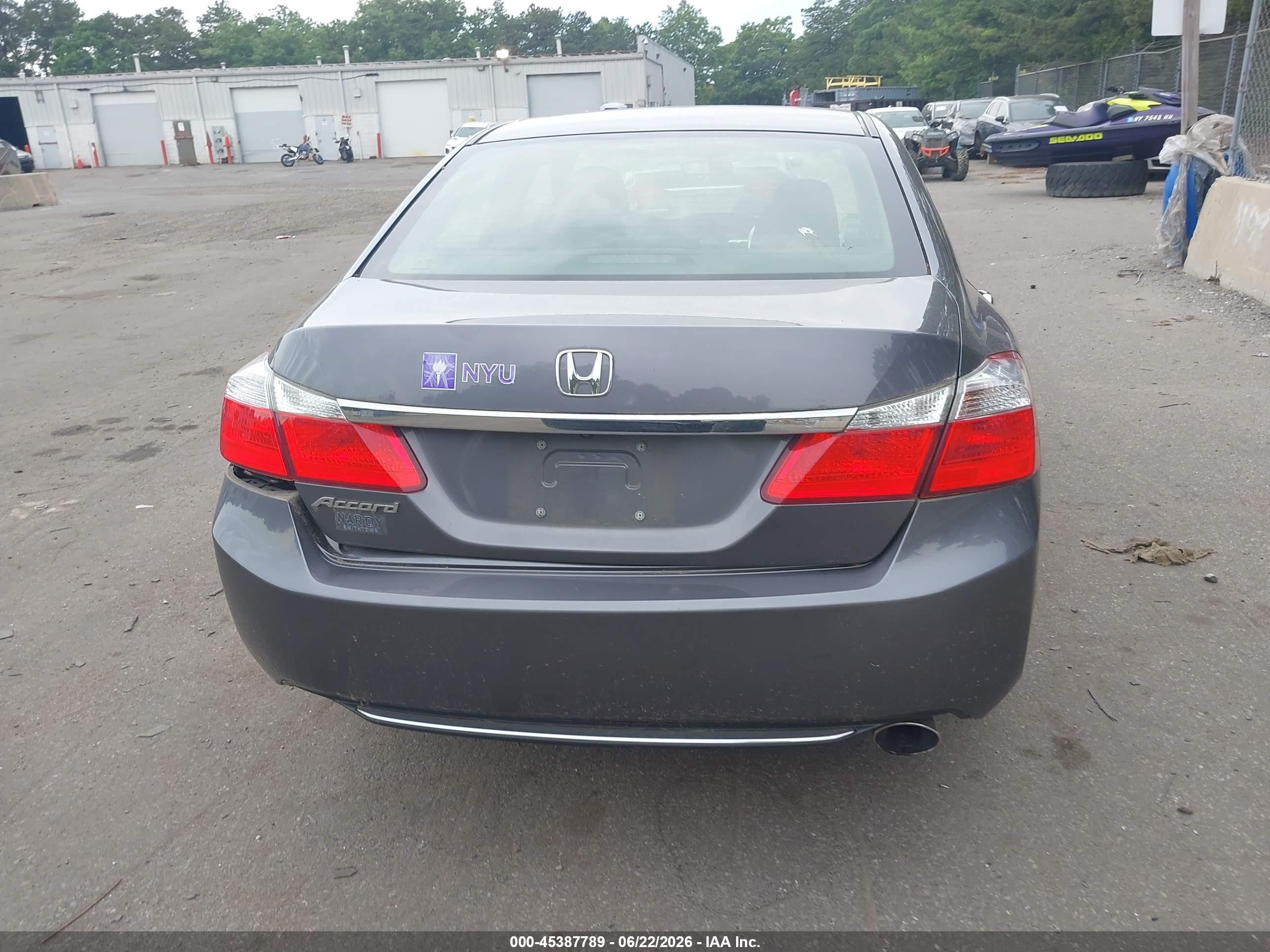 2014 Honda Accord Lx Gray vin: 1HGCR2F36EA049092