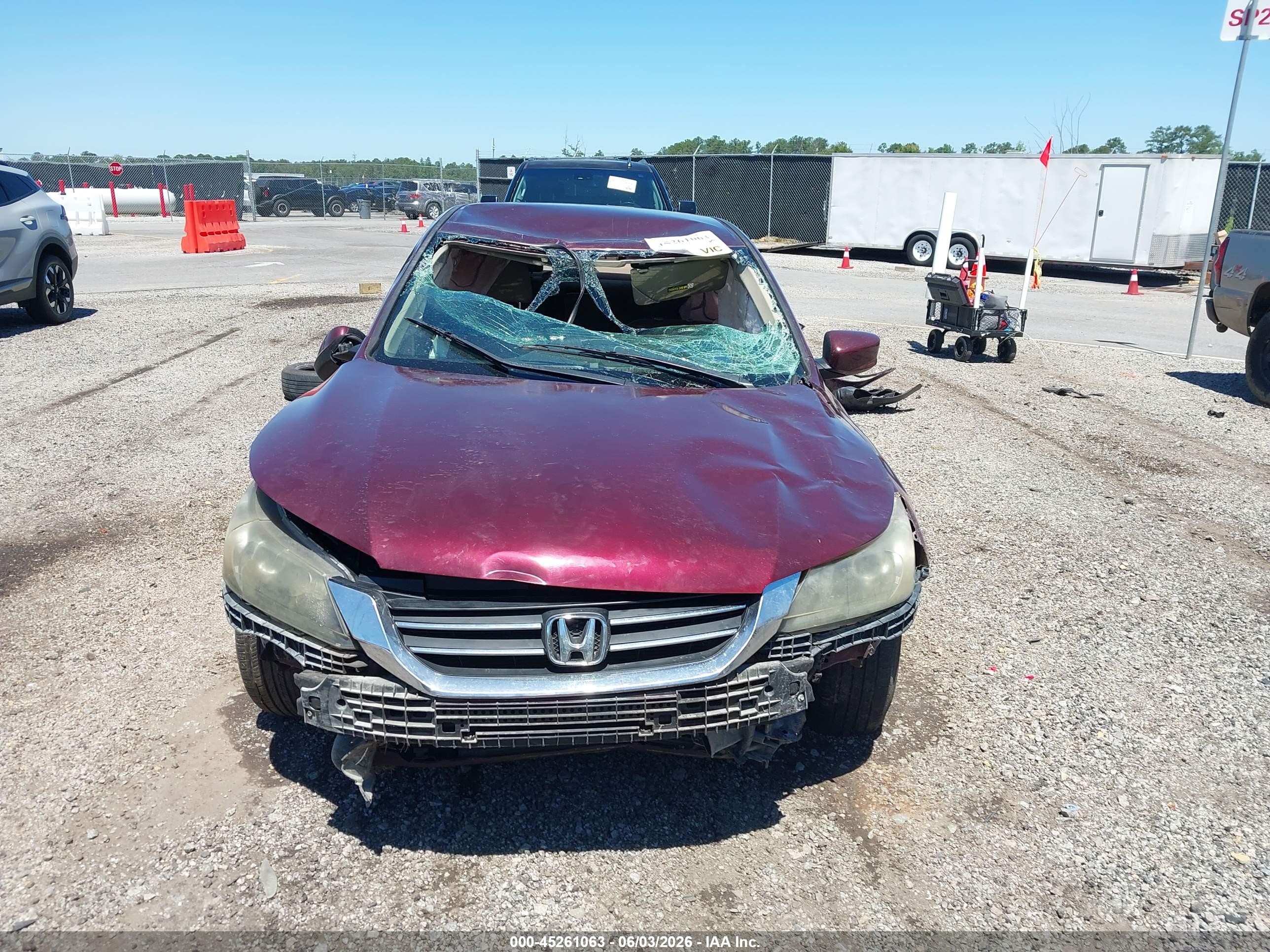 2014 Honda Accord Lx Burgundy vin: 1HGCR2F36EA091634