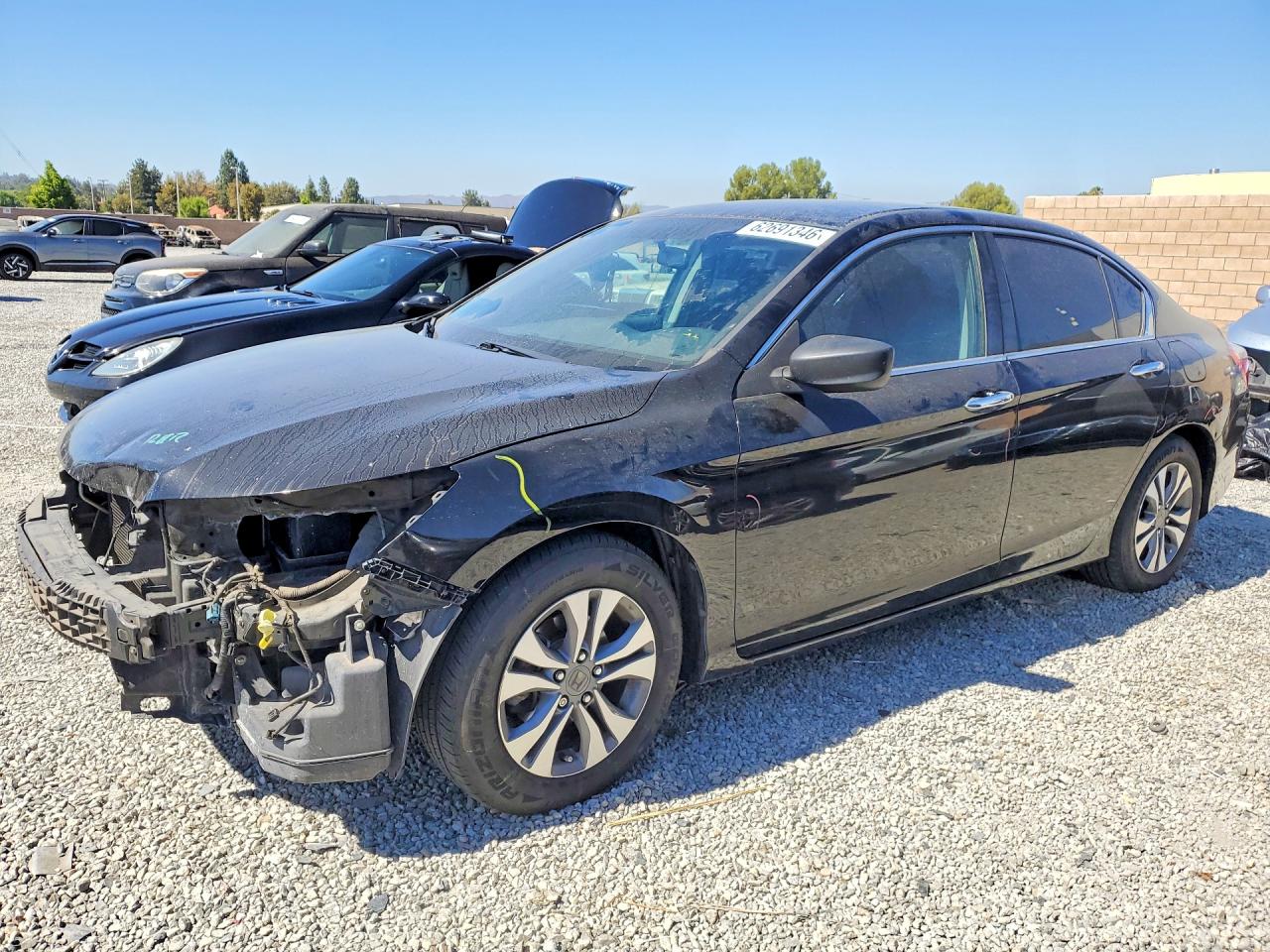 2014 Honda Accord Lx Черный vin: 1HGCR2F36EA093447