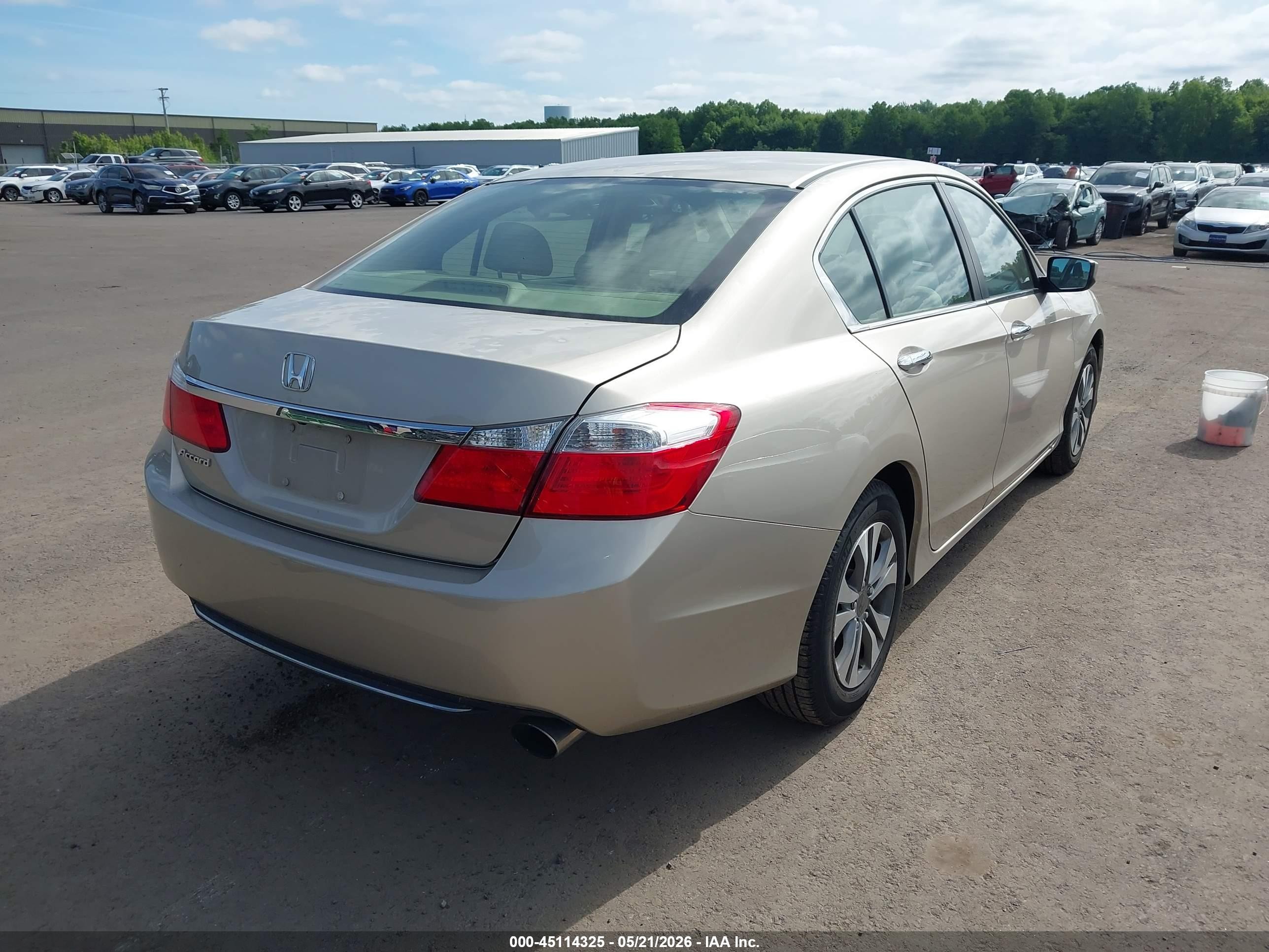 2014 Honda Accord Lx Золотой vin: 1HGCR2F36EA096817