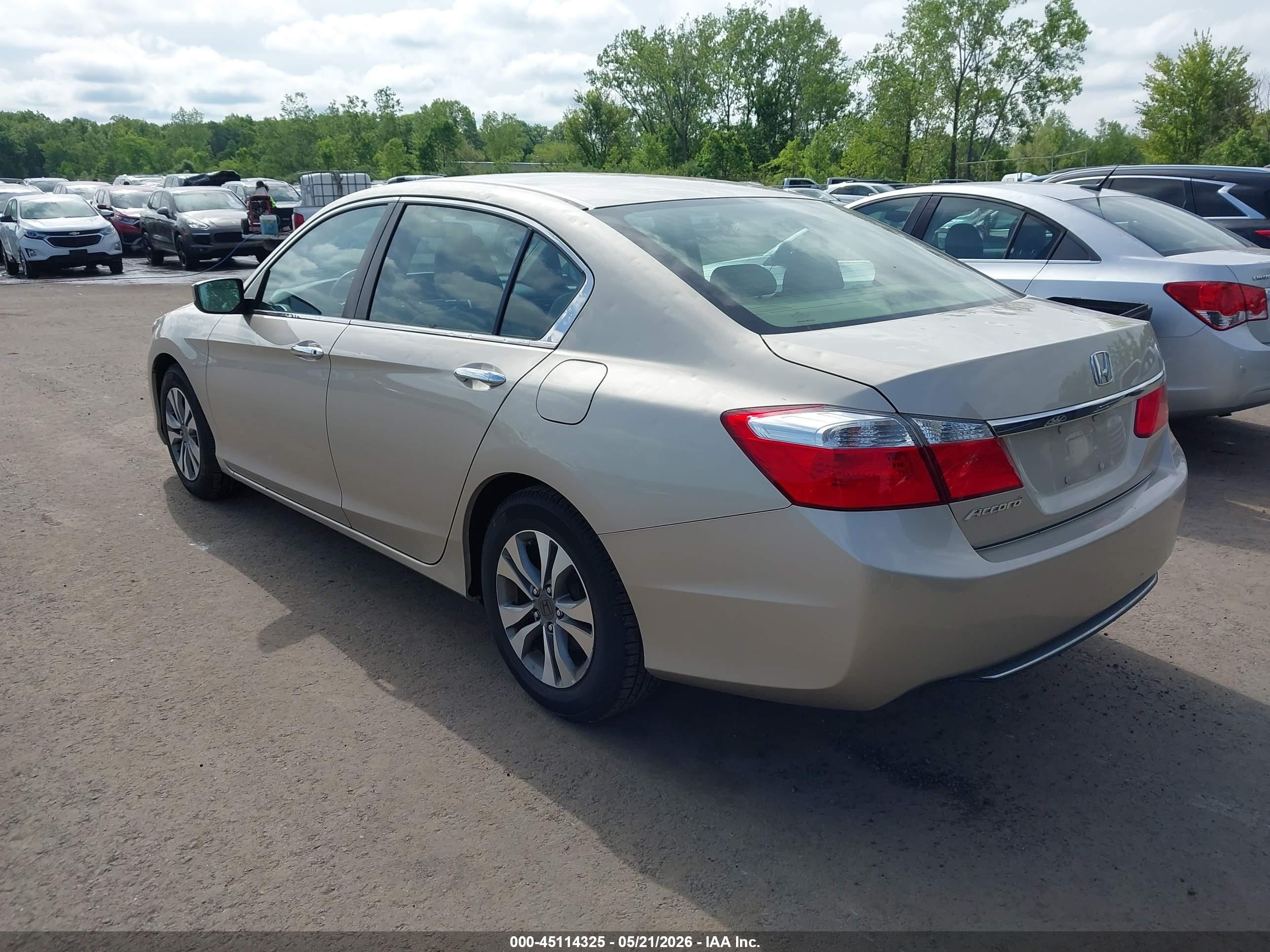 2014 Honda Accord Lx Золотой vin: 1HGCR2F36EA096817