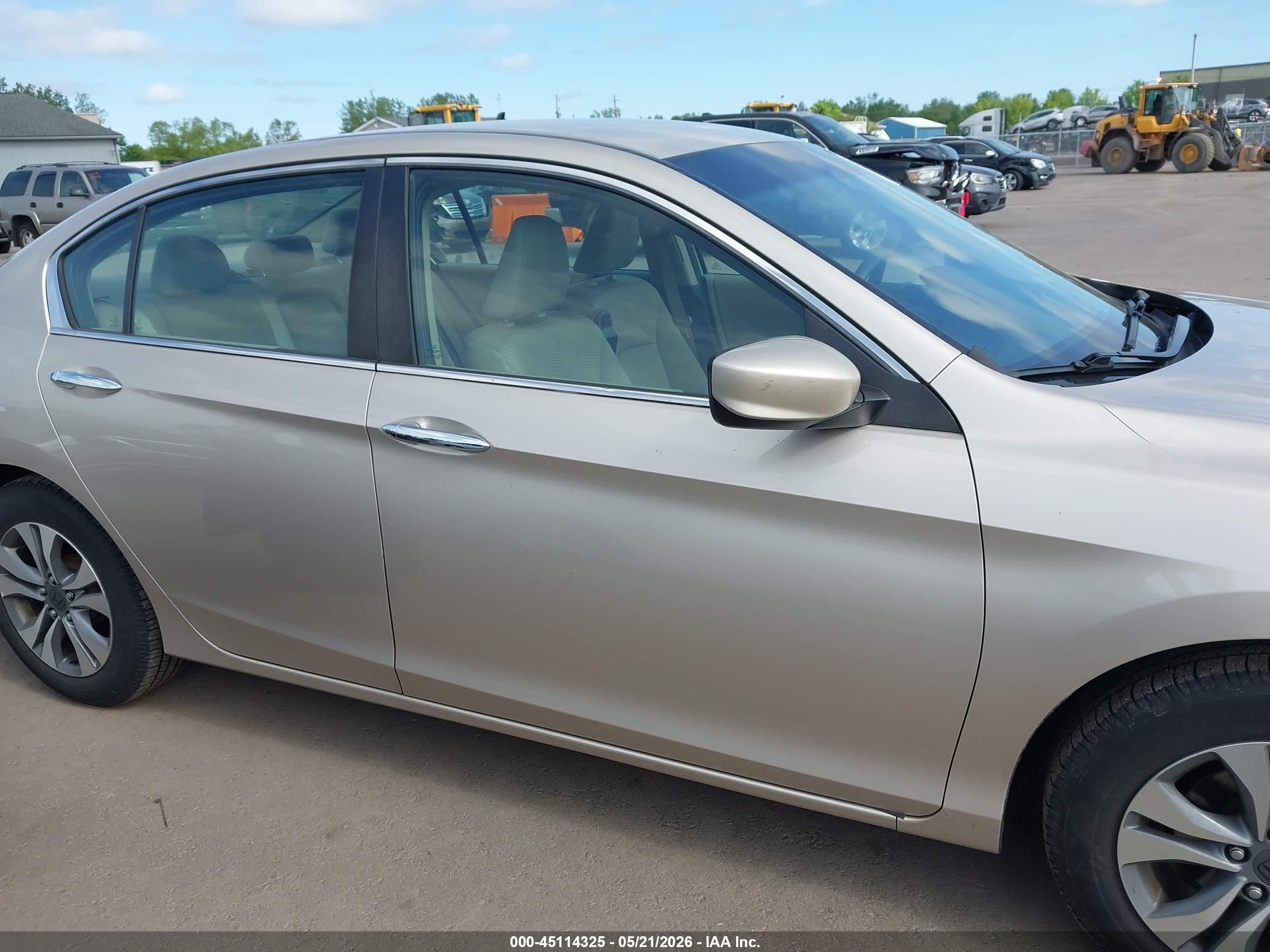 2014 Honda Accord Lx Золотой vin: 1HGCR2F36EA096817