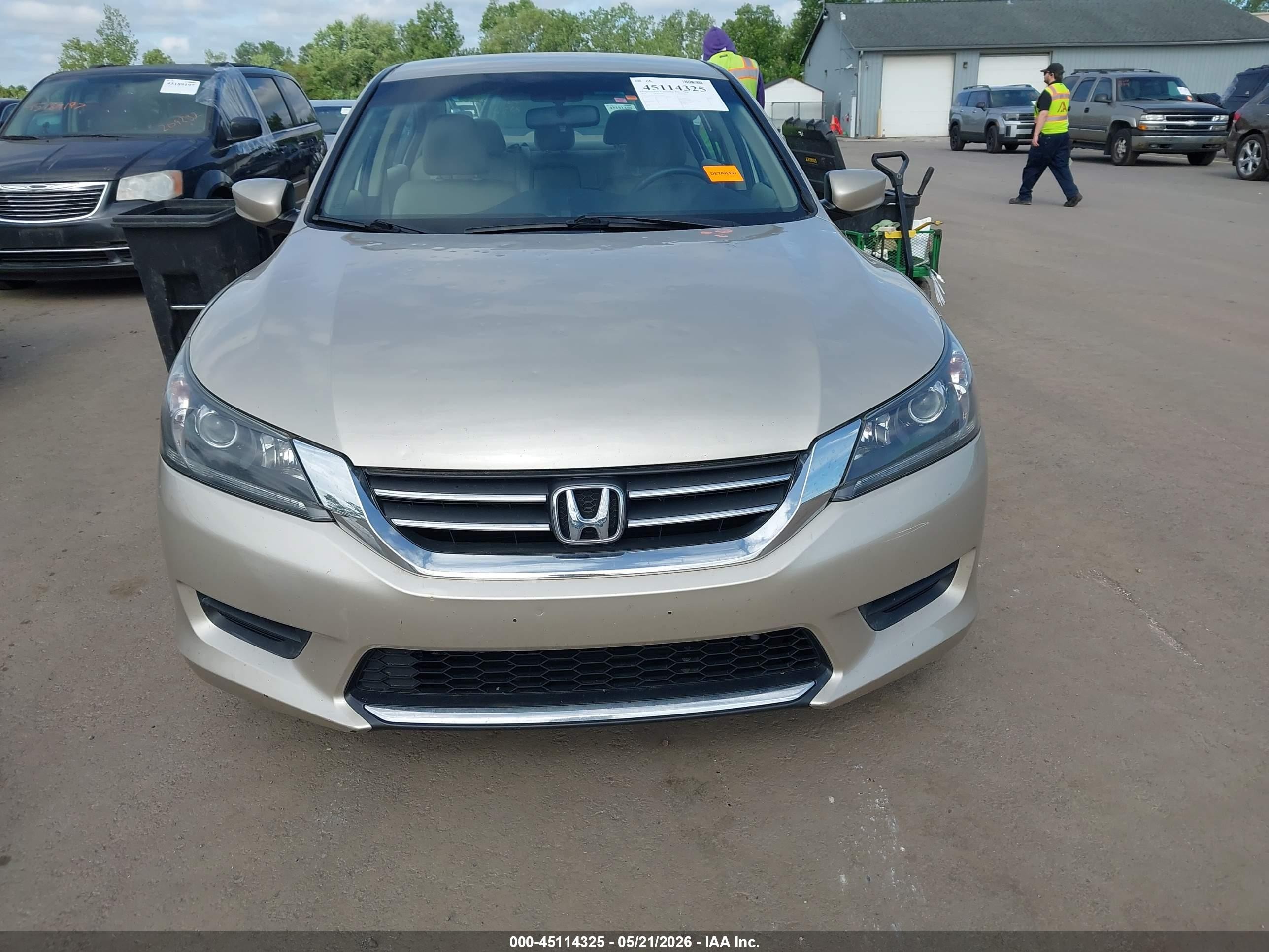 2014 Honda Accord Lx Золотой vin: 1HGCR2F36EA096817