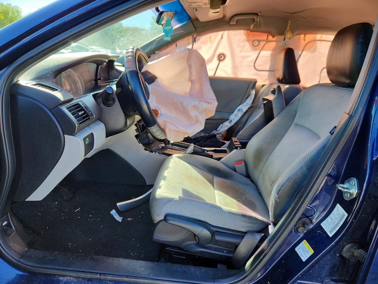 2014 Honda Accord Lx Blue vin: 1HGCR2F36EA097191