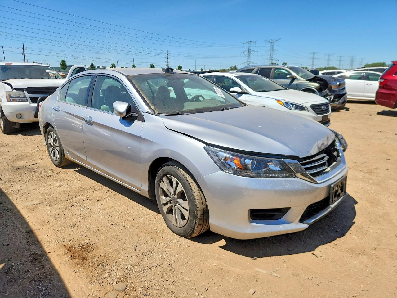 2014 Honda Accord Lx Серебряный vin: 1HGCR2F36EA103183
