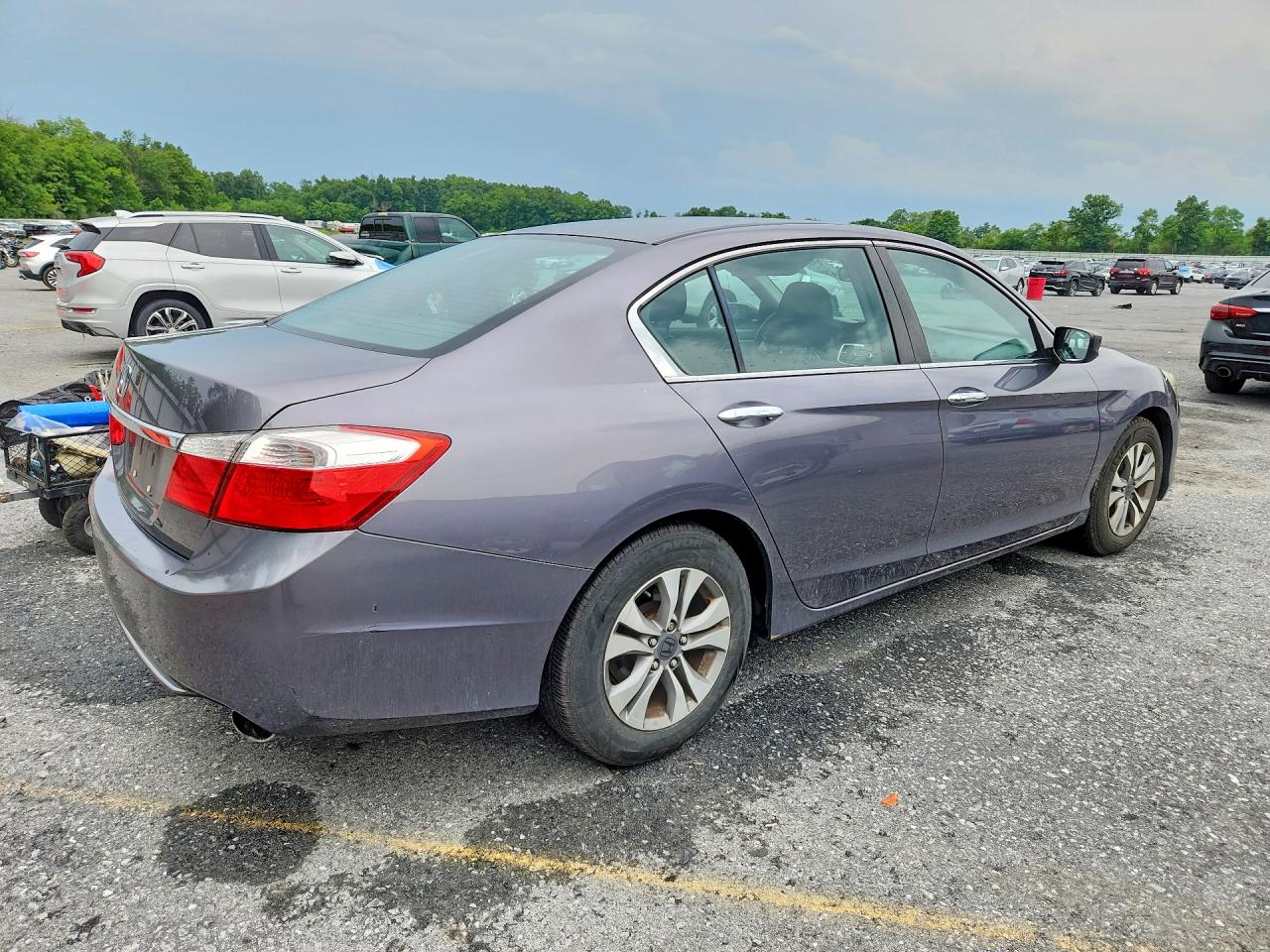 2014 Honda Accord Lx Gray vin: 1HGCR2F36EA103233